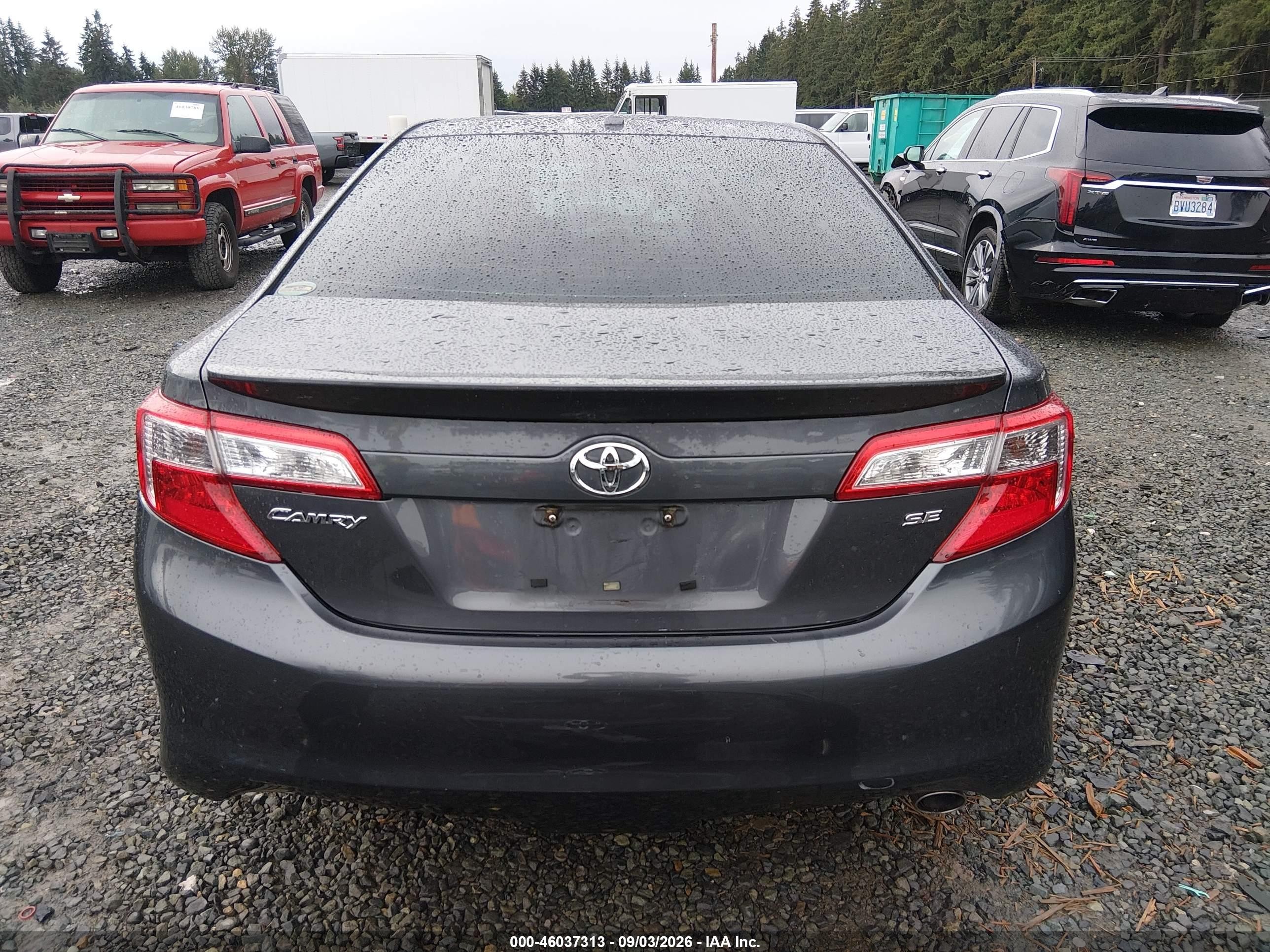 2012 Toyota Camry Se Gray vin: 4T1BF1FK5CU170711