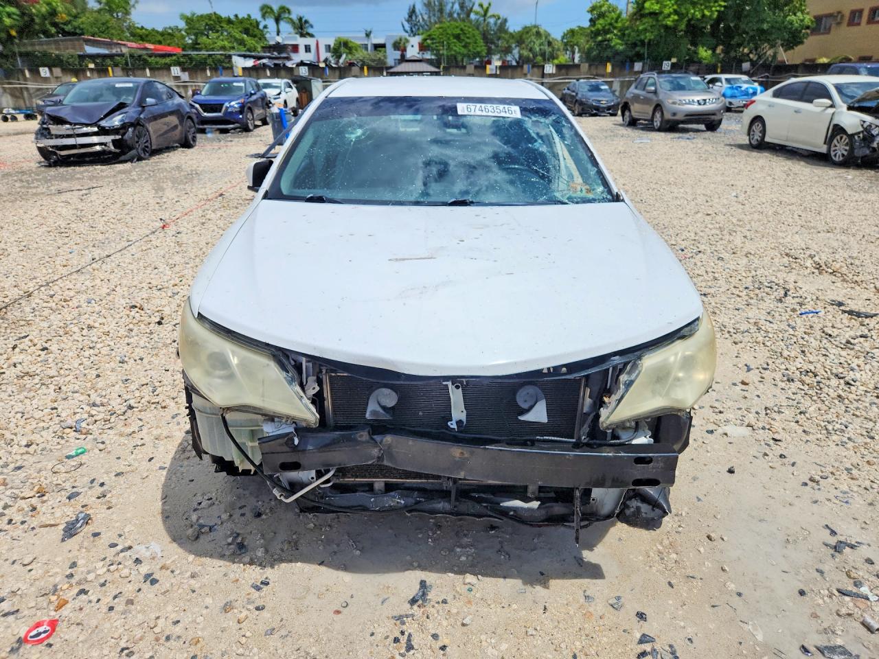 2012 Toyota Camry Le White vin: 4T1BF1FK5CU199836