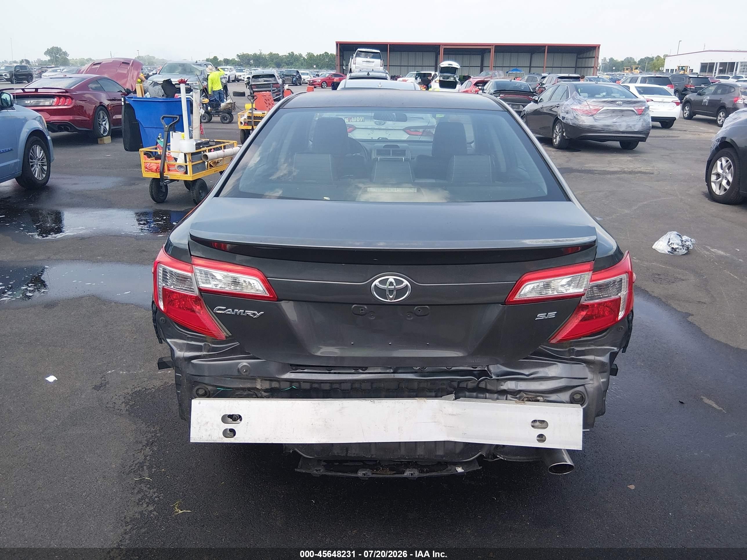 2012 Toyota Camry Se Gray vin: 4T1BF1FK5CU200368