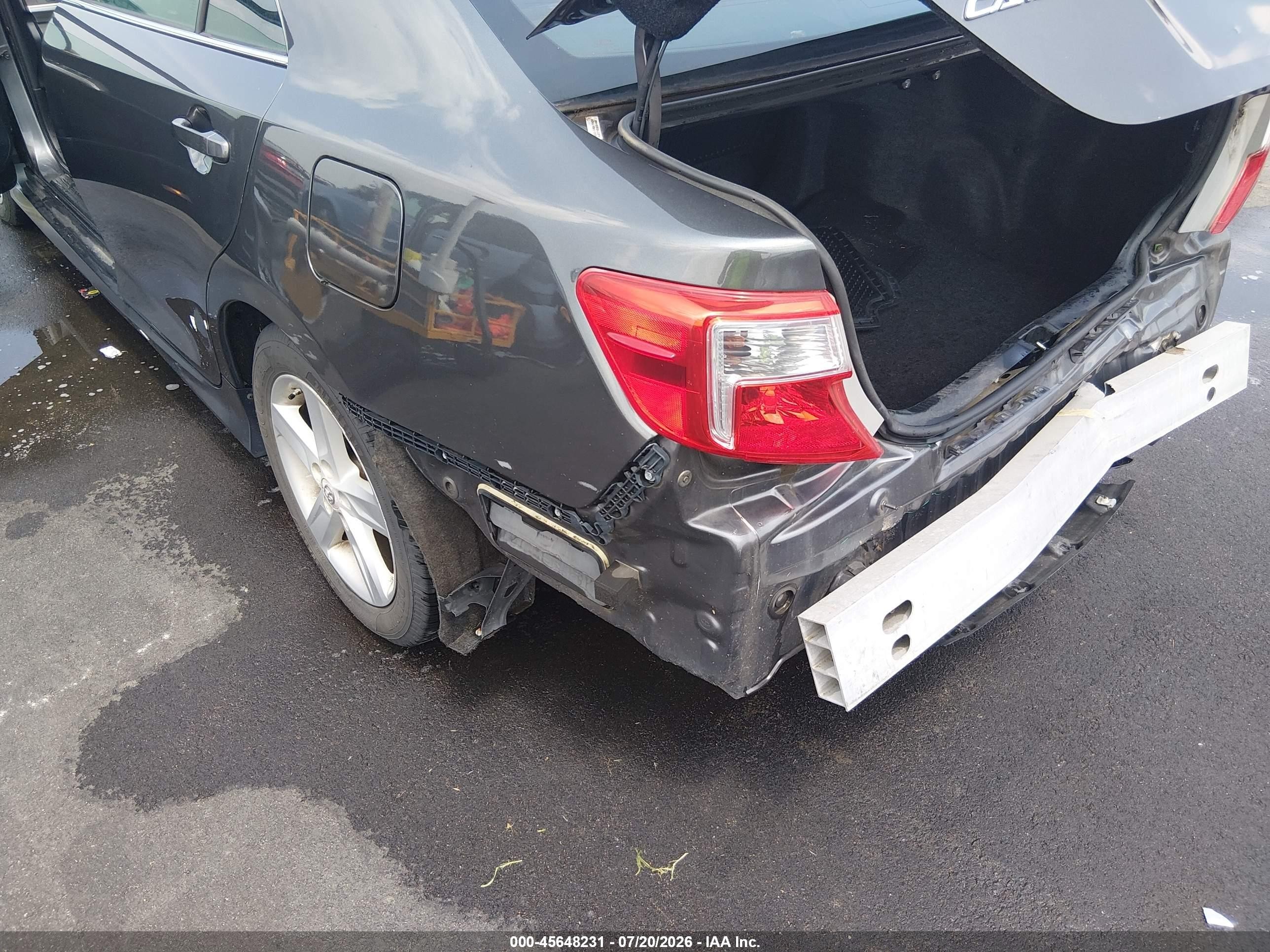 2012 Toyota Camry Se Gray vin: 4T1BF1FK5CU200368