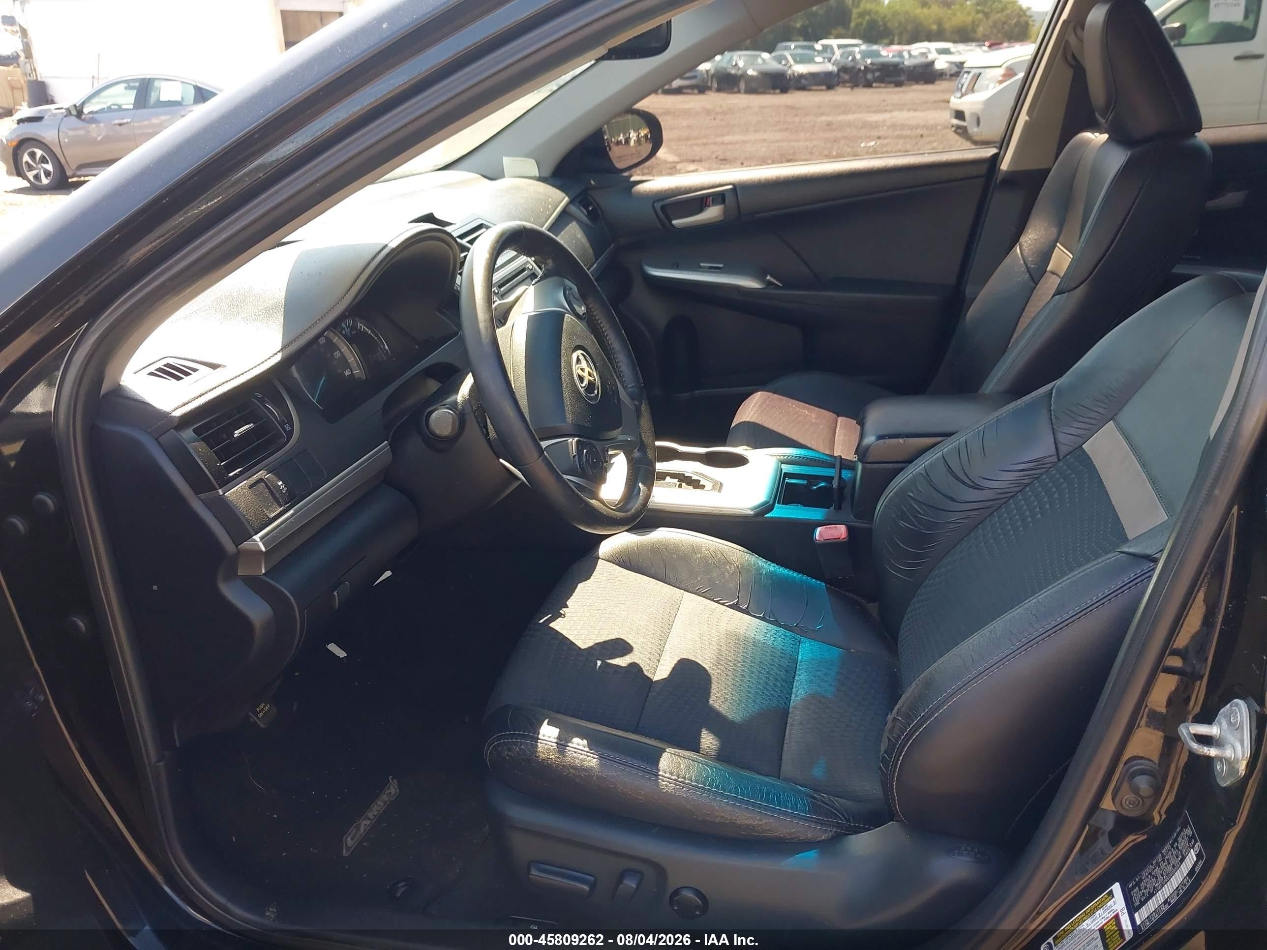 2012 Toyota Camry Se Limited Edition Black vin: 4T1BF1FK5CU203254