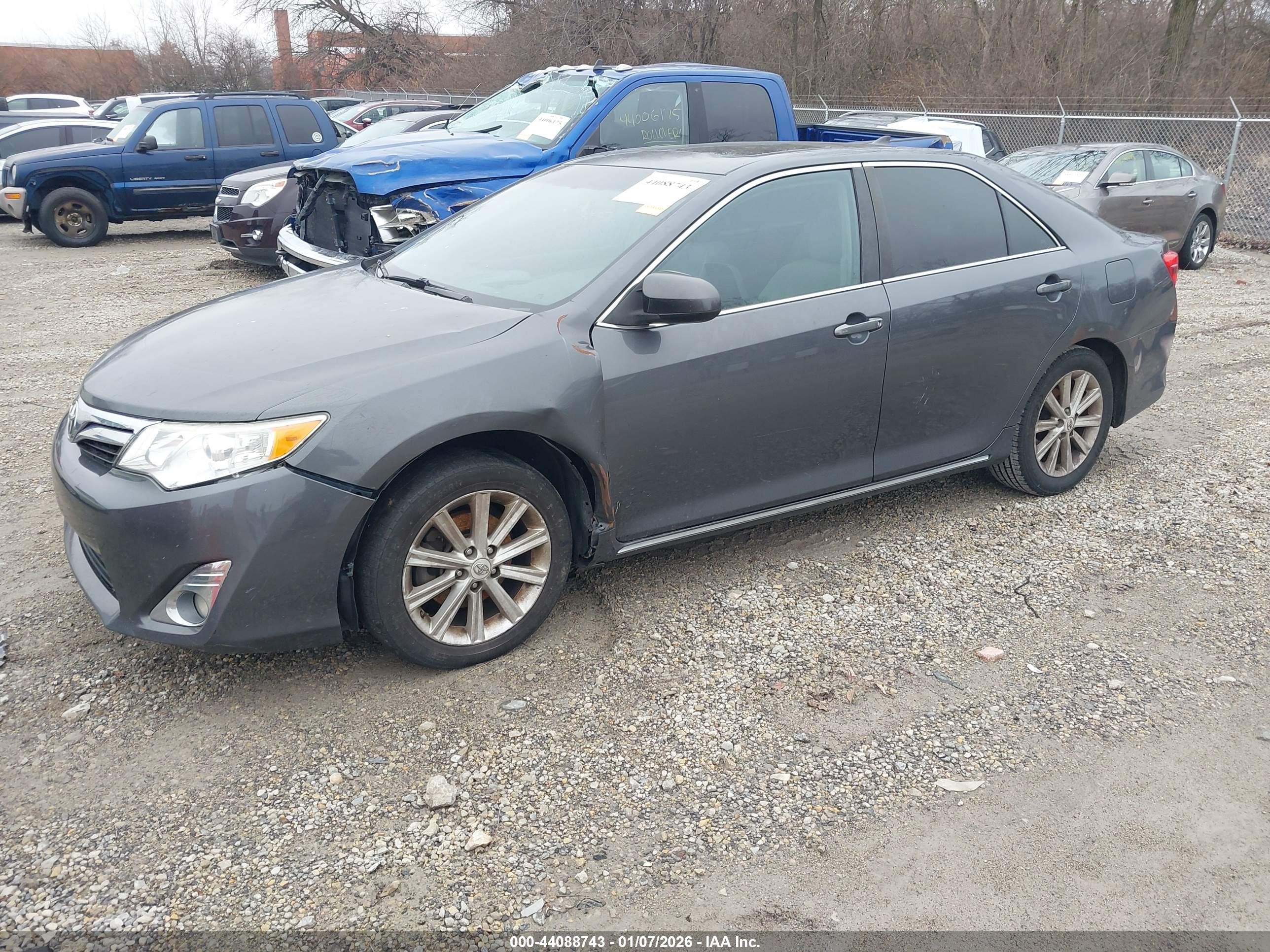 2012 Toyota Camry Xle Gray vin: 4T1BF1FK5CU504641