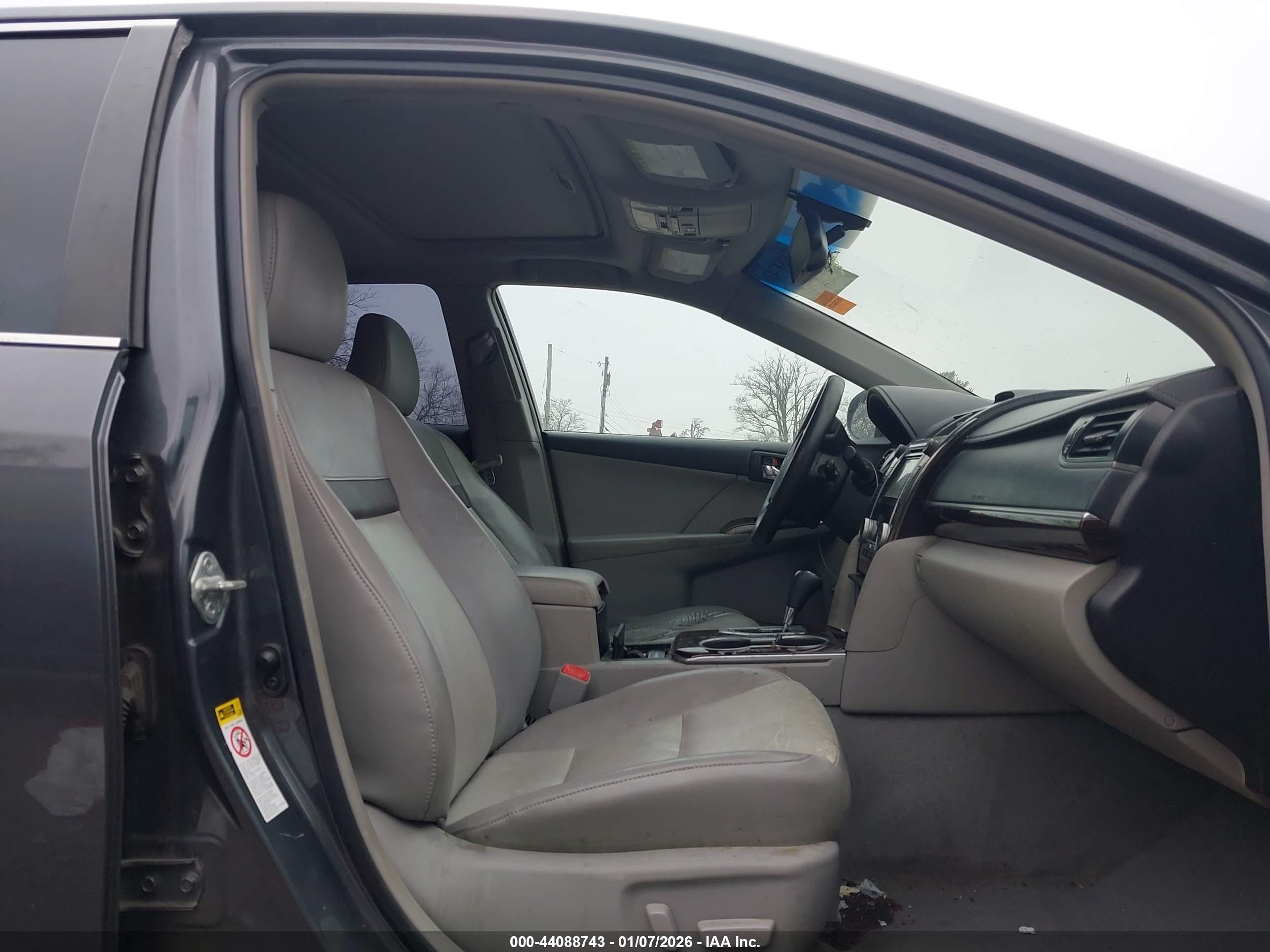 2012 Toyota Camry Xle Gray vin: 4T1BF1FK5CU504641