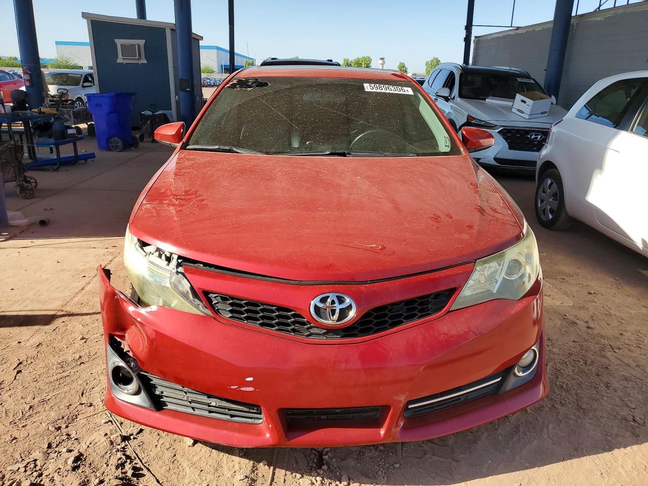2012 Toyota Camry Se Red vin: 4T1BF1FK5CU509953