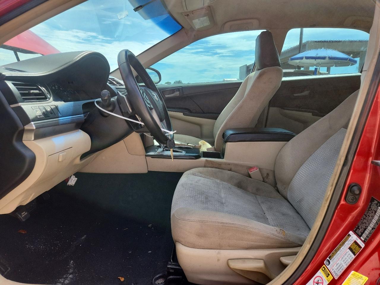 2012 Toyota Camry L Red vin: 4T1BF1FK5CU510181