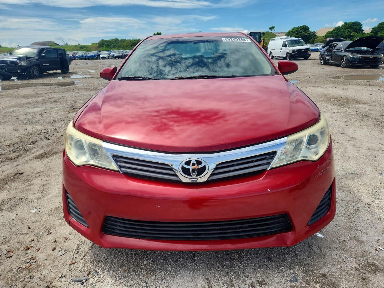 2012 Toyota Camry L Red vin: 4T1BF1FK5CU510181