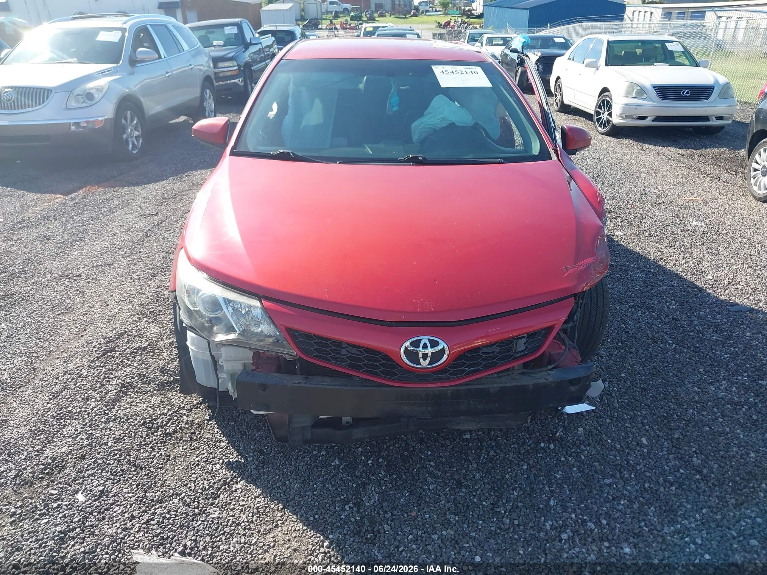 2012 Toyota Camry Se Красный vin: 4T1BF1FK5CU515333