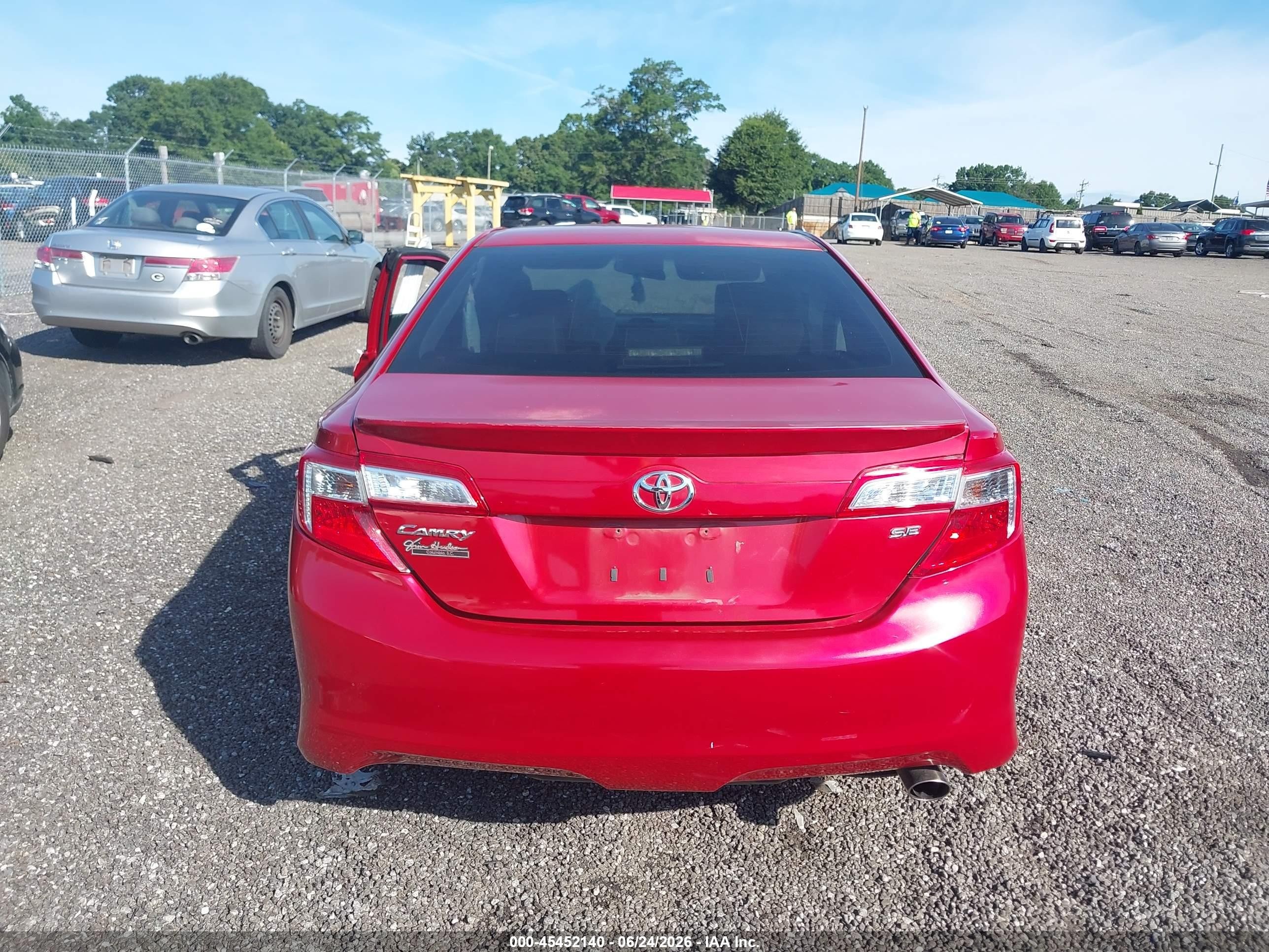 2012 Toyota Camry Se Красный vin: 4T1BF1FK5CU515333