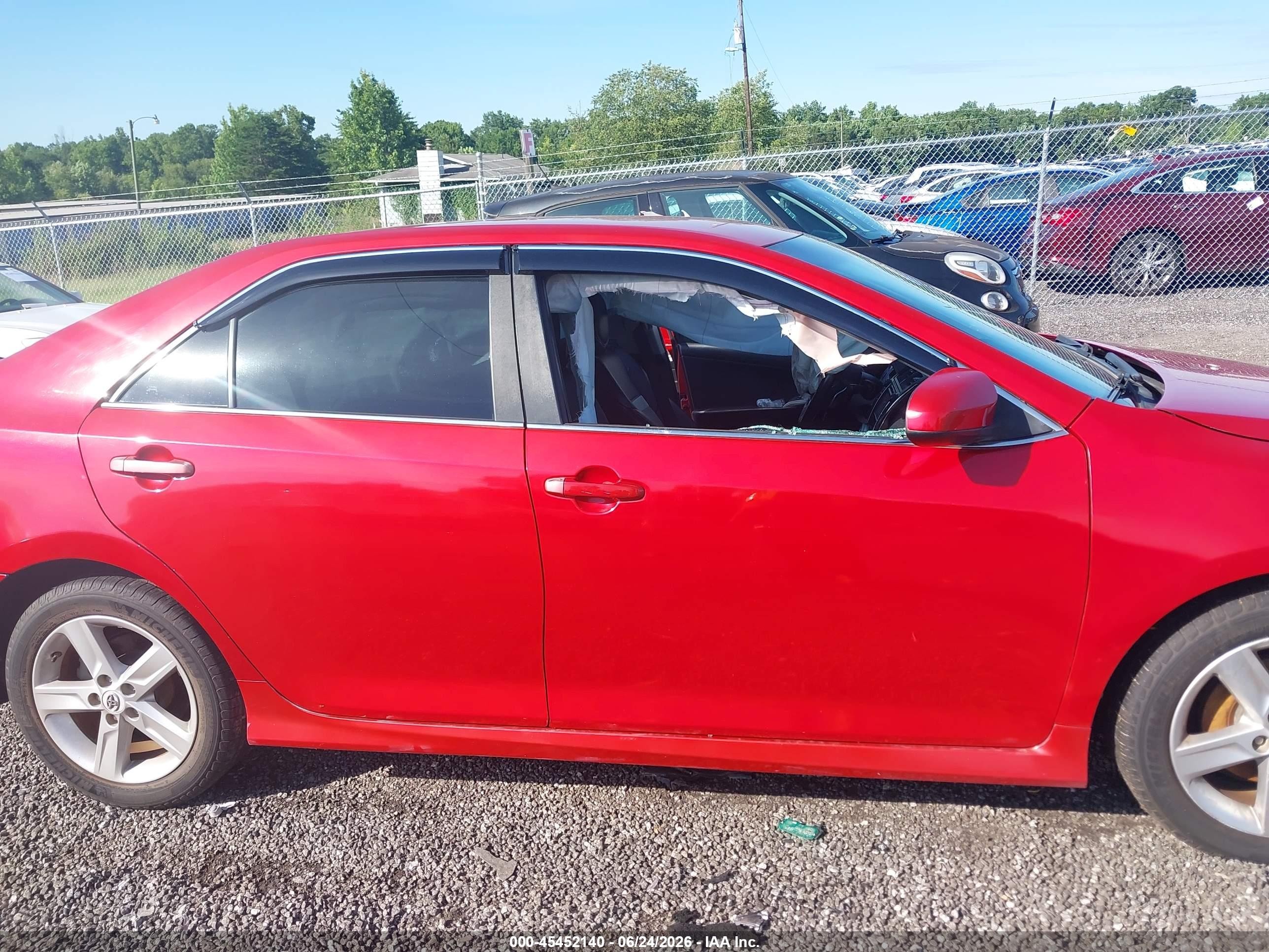 2012 Toyota Camry Se Красный vin: 4T1BF1FK5CU515333