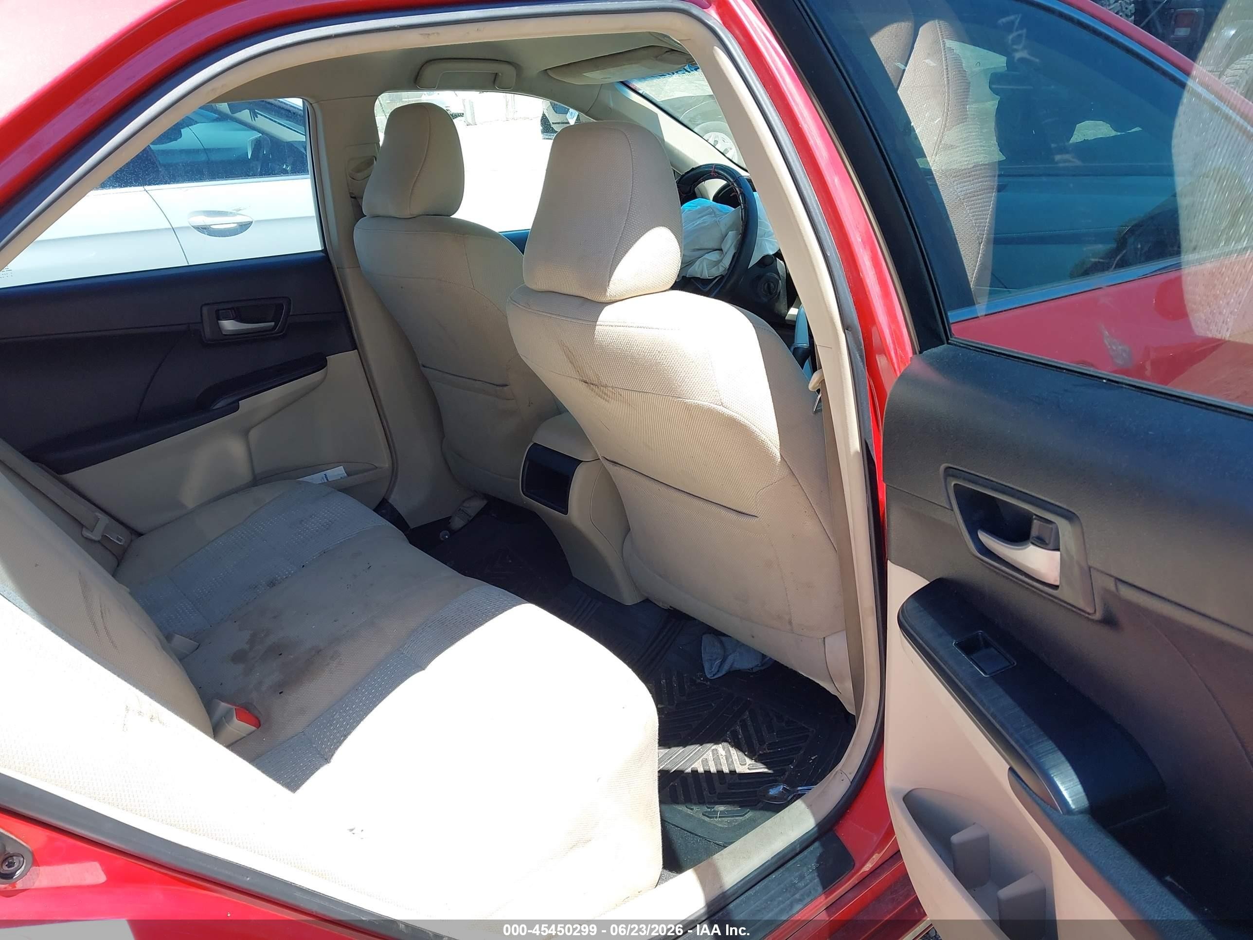 2012 Toyota Camry Le Красный vin: 4T1BF1FK5CU519219