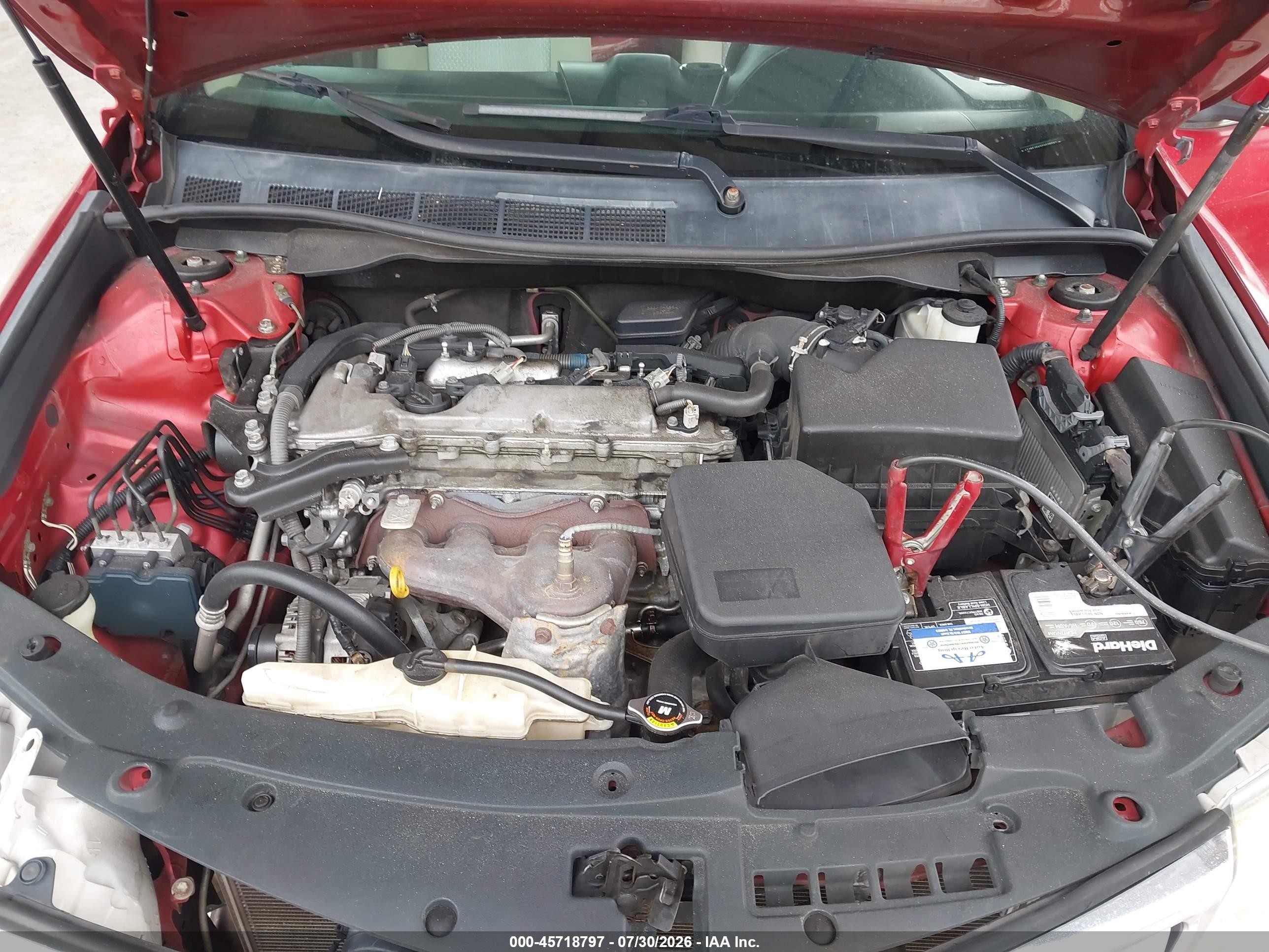 2012 Toyota Camry Le Red vin: 4T1BF1FK5CU520287