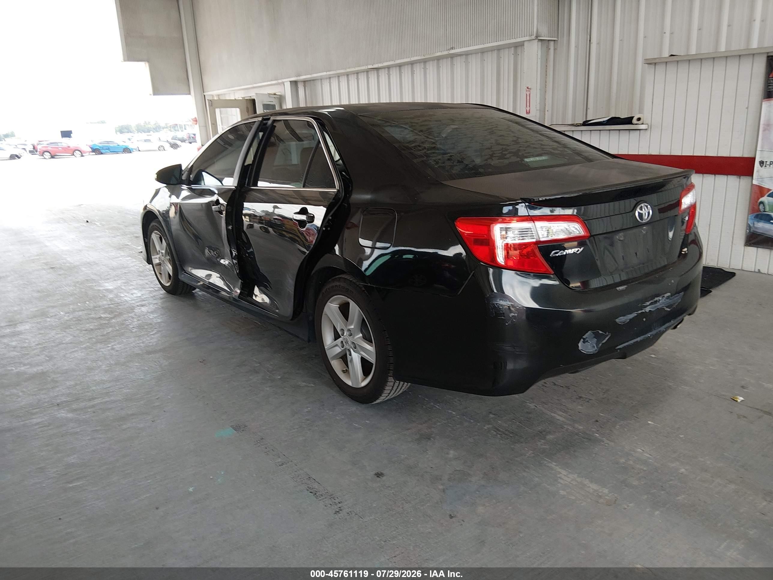 2012 Toyota Camry Se Black vin: 4T1BF1FK5CU534397