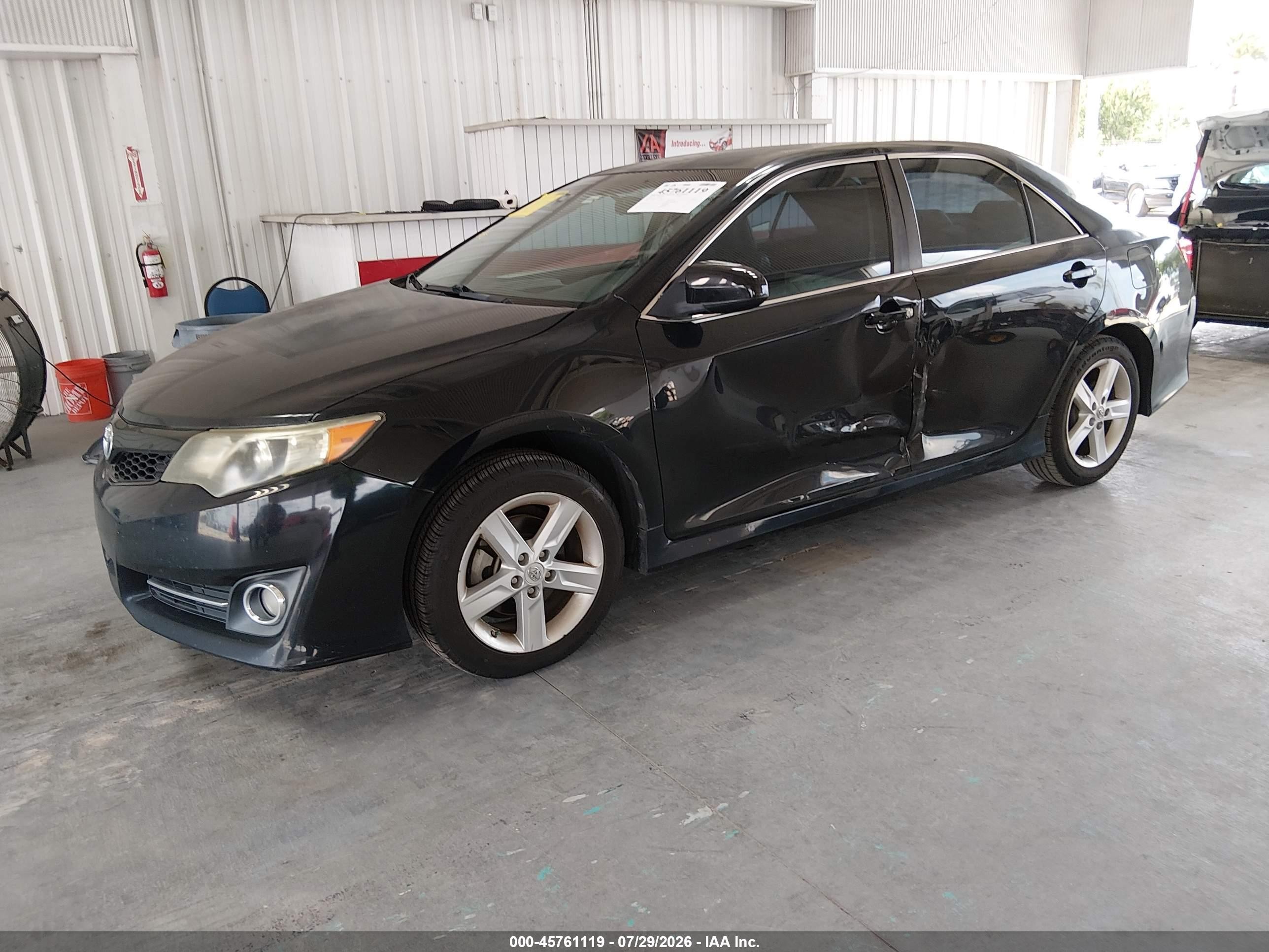 2012 Toyota Camry Se Black vin: 4T1BF1FK5CU534397