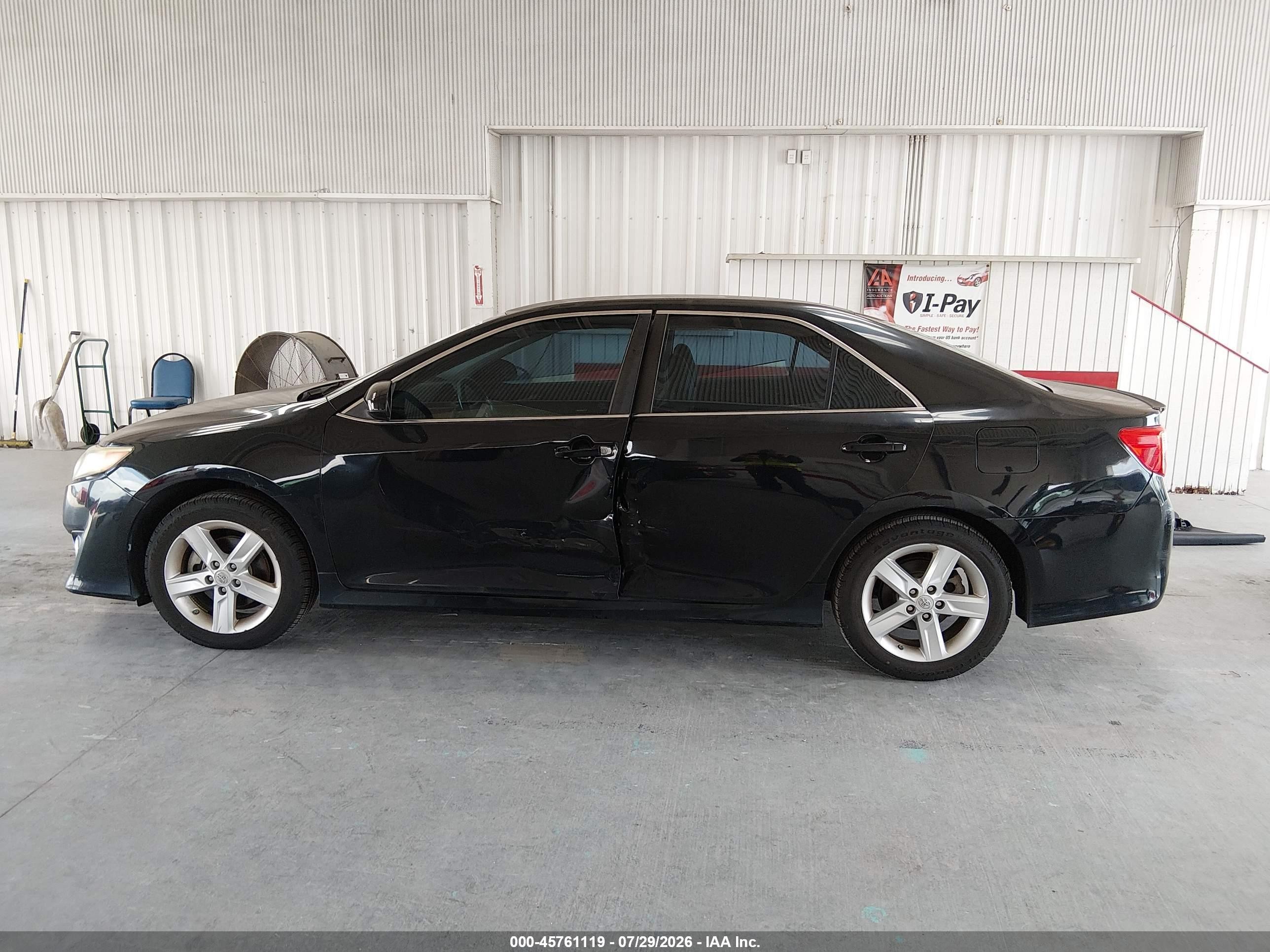 2012 Toyota Camry Se Black vin: 4T1BF1FK5CU534397