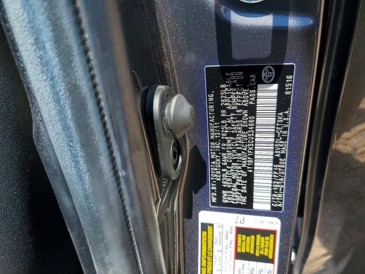 2012 Toyota Camry Se Gray vin: 4T1BF1FK5CU534660