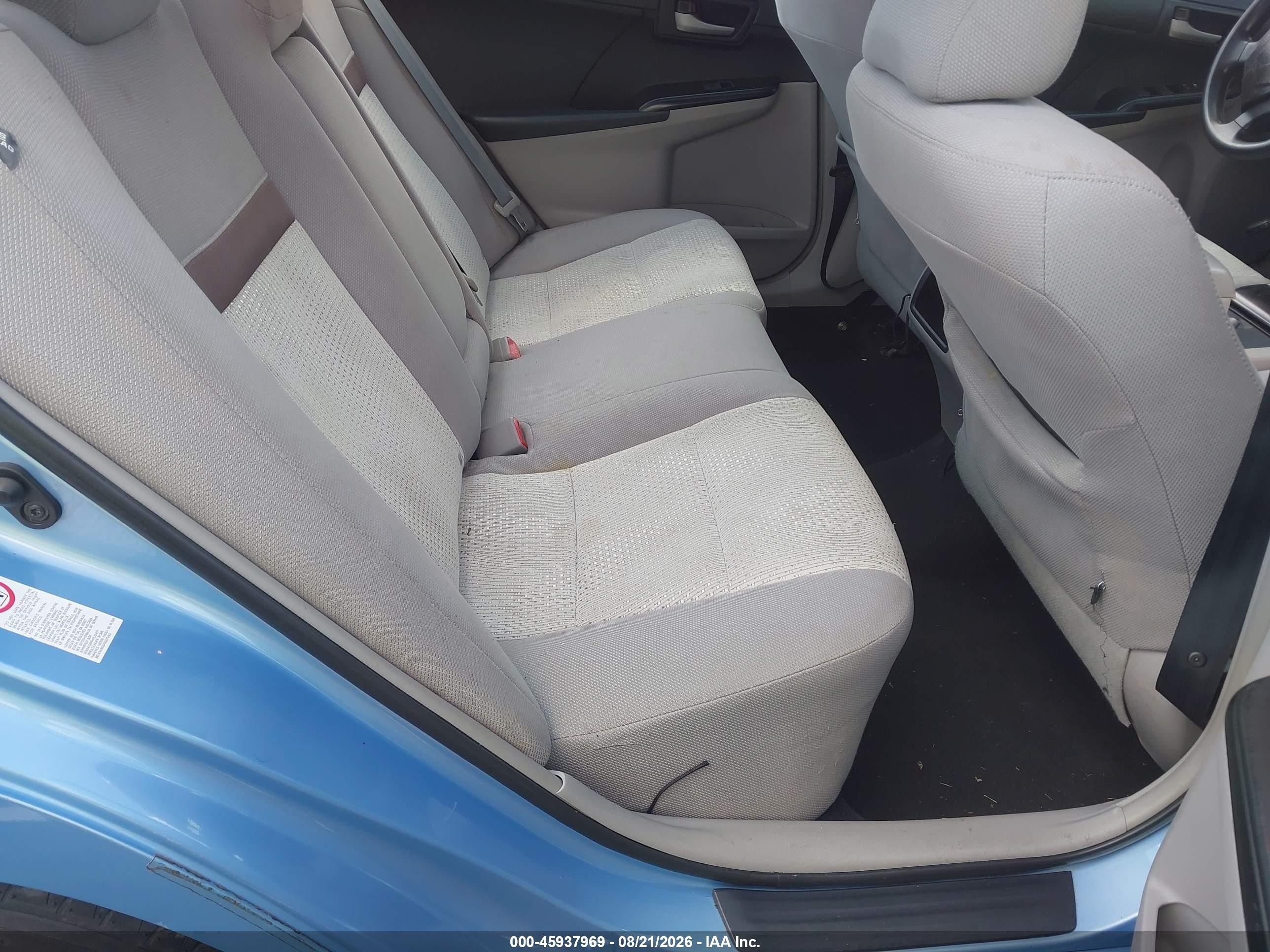 2012 Toyota Camry Le Blue vin: 4T1BF1FK5CU560420