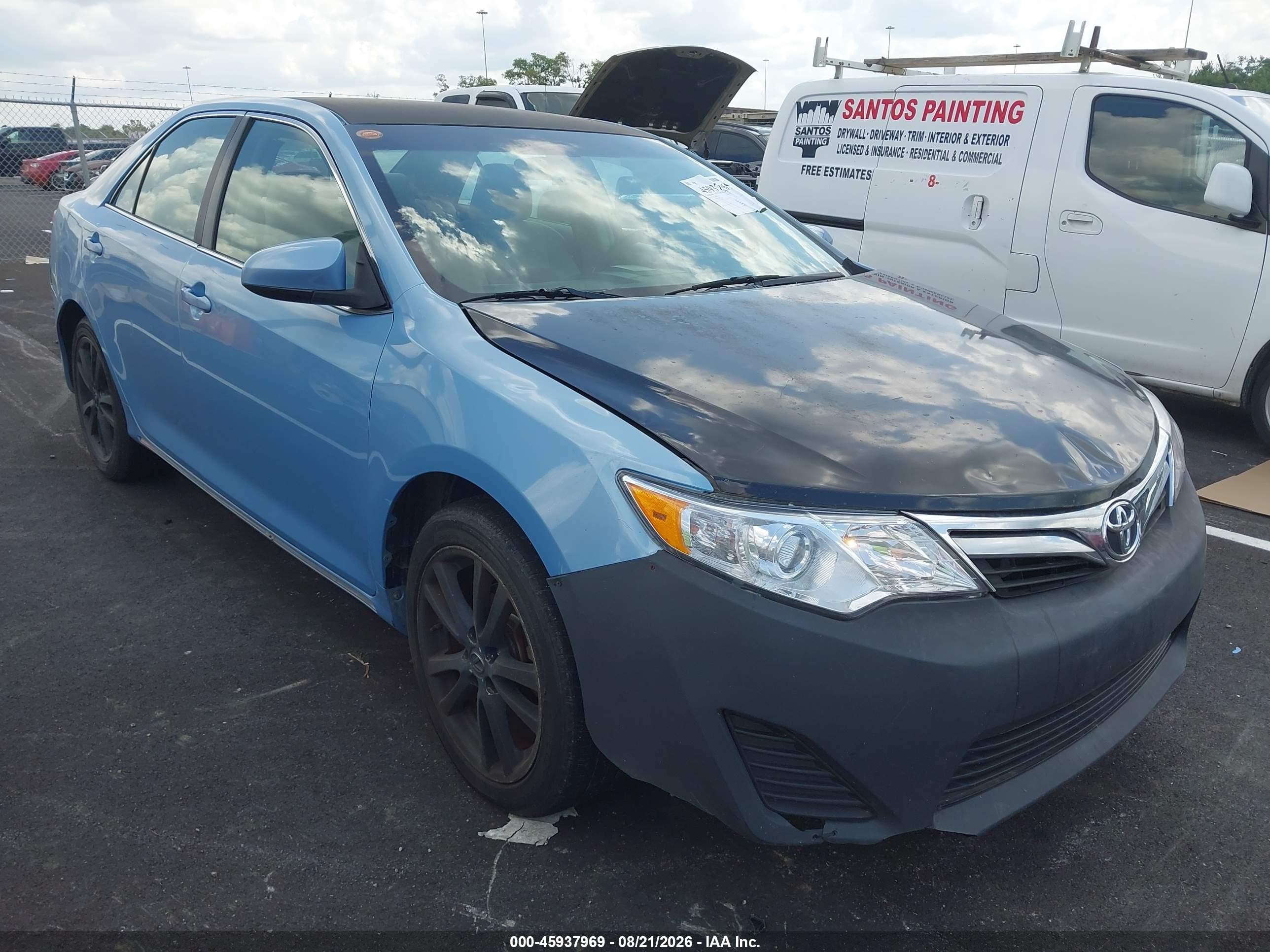 2012 Toyota Camry Le Blue vin: 4T1BF1FK5CU560420