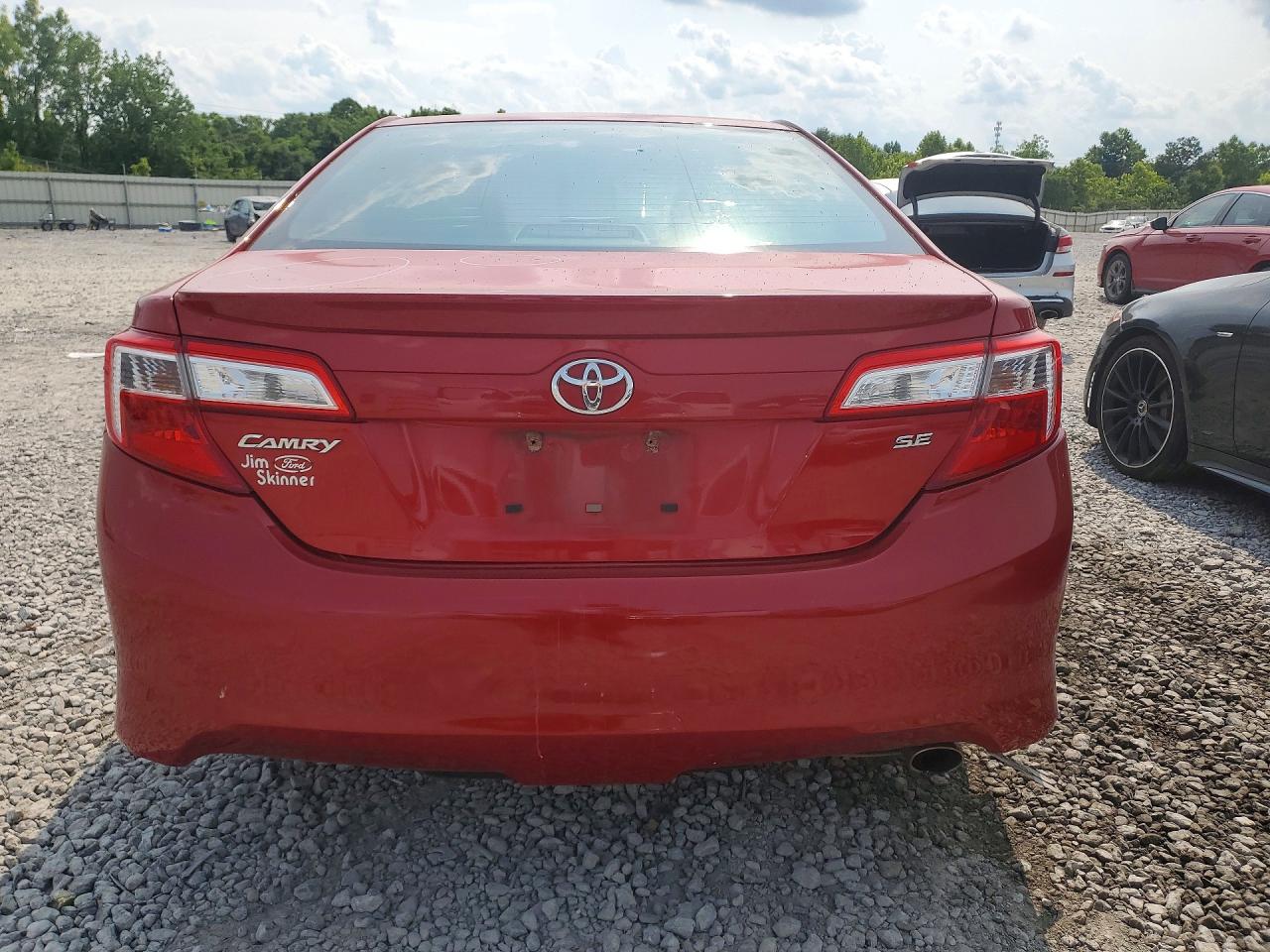 2012 Toyota Camry Se Red vin: 4T1BF1FK5CU562815