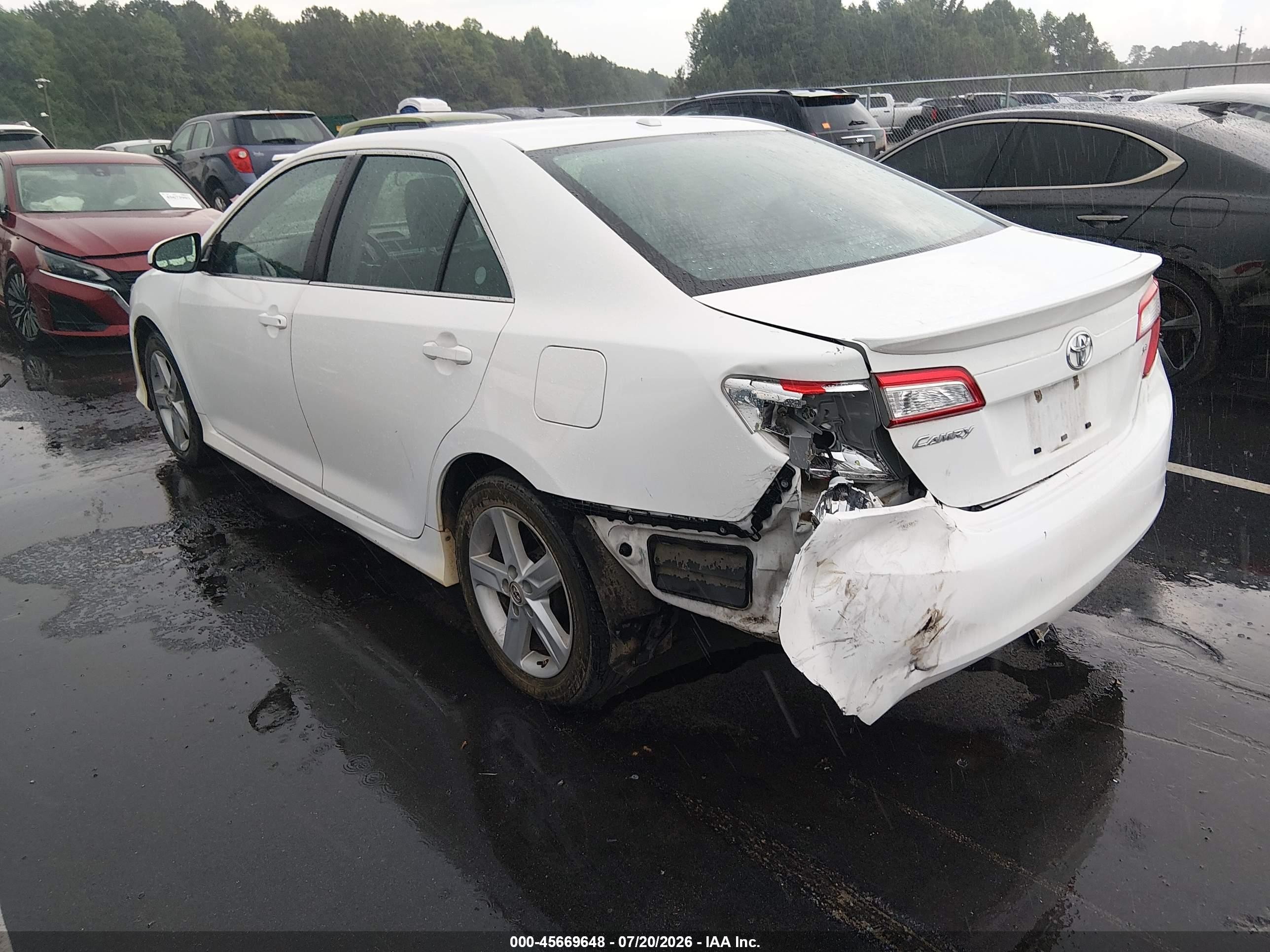 2012 Toyota Camry Se White vin: 4T1BF1FK5CU577315