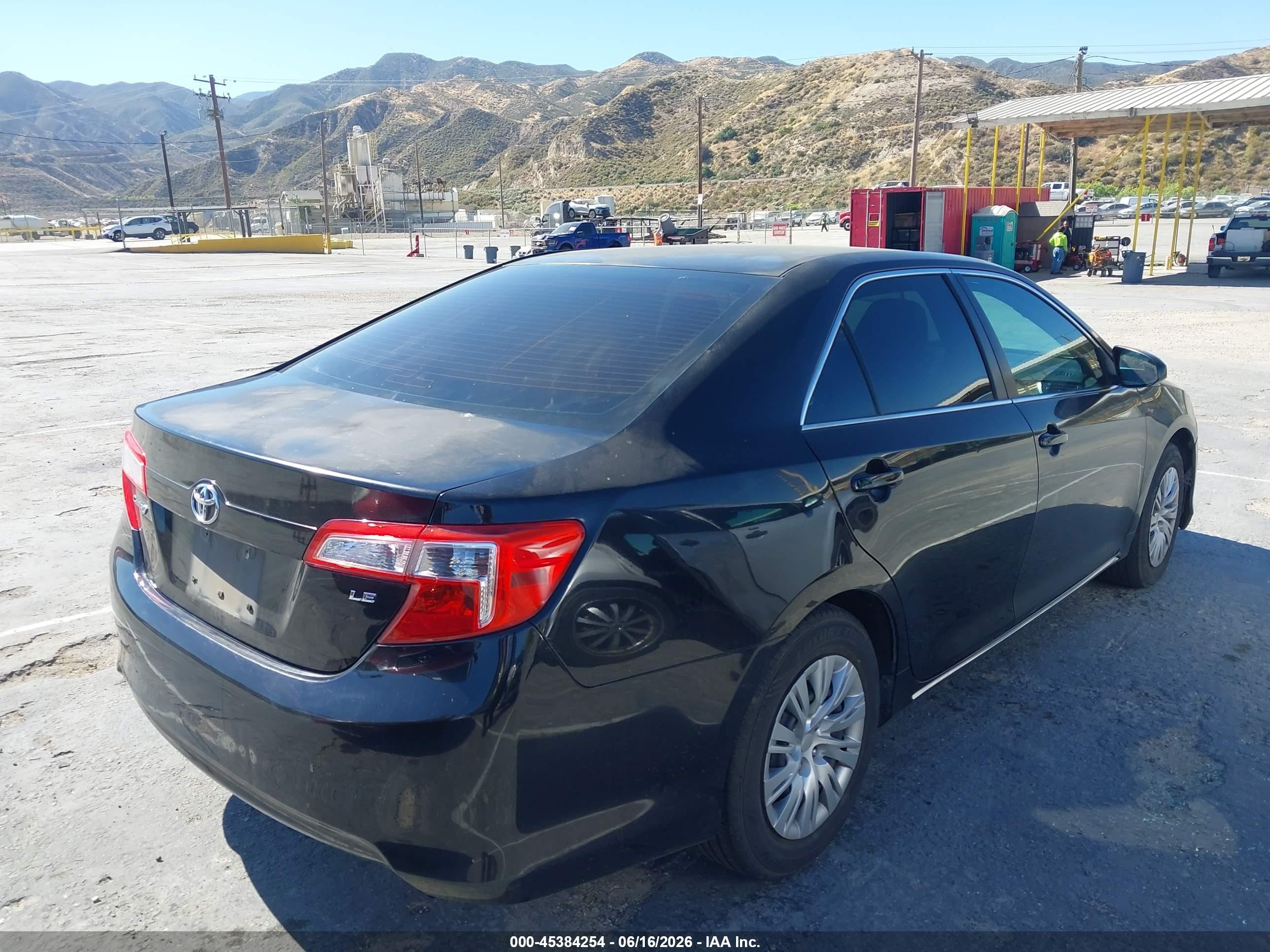 2012 Toyota Camry Le Black vin: 4T1BF1FK5CU585432