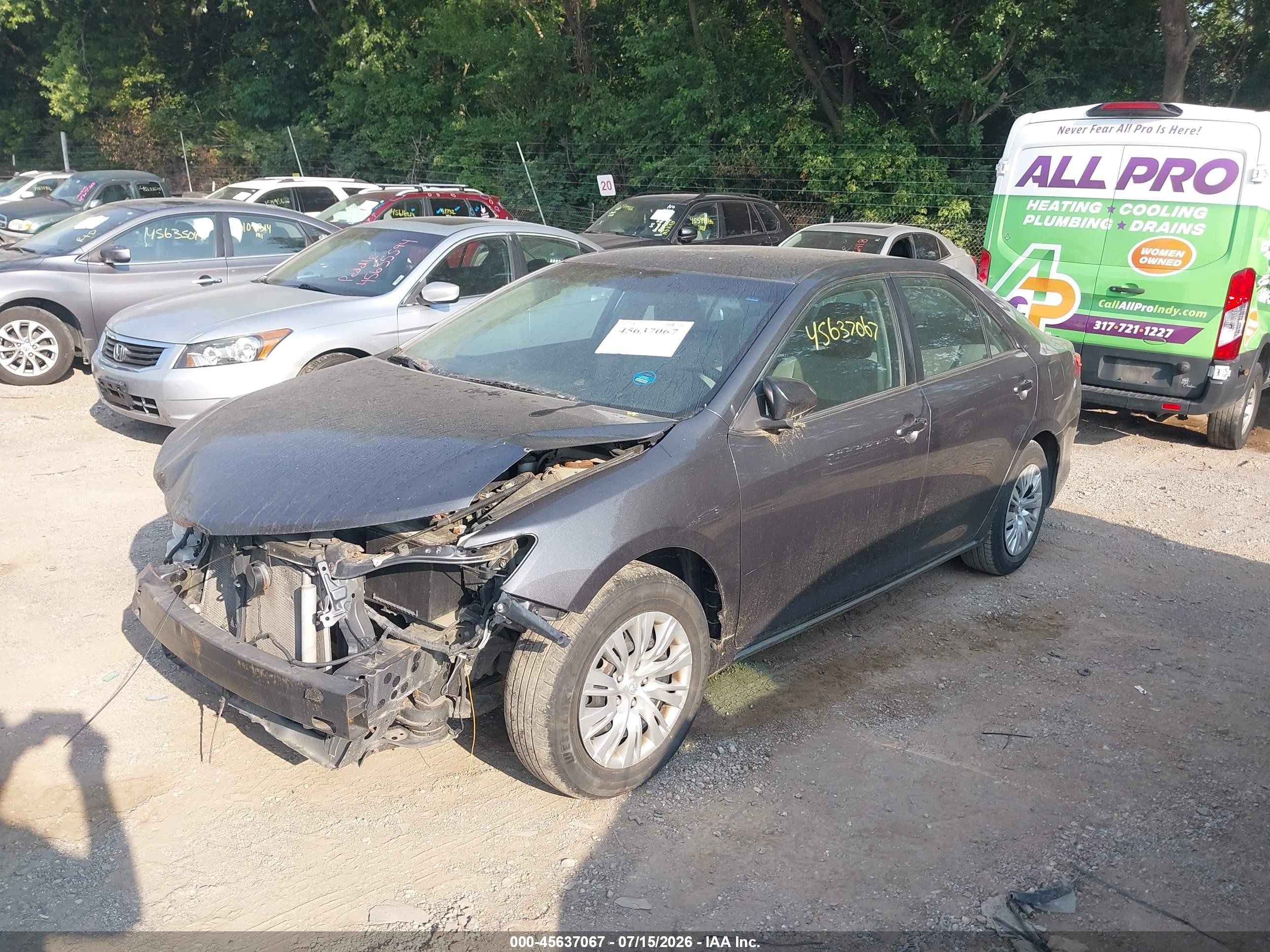 2012 Toyota Camry Le Gray vin: 4T1BF1FK5CU587262