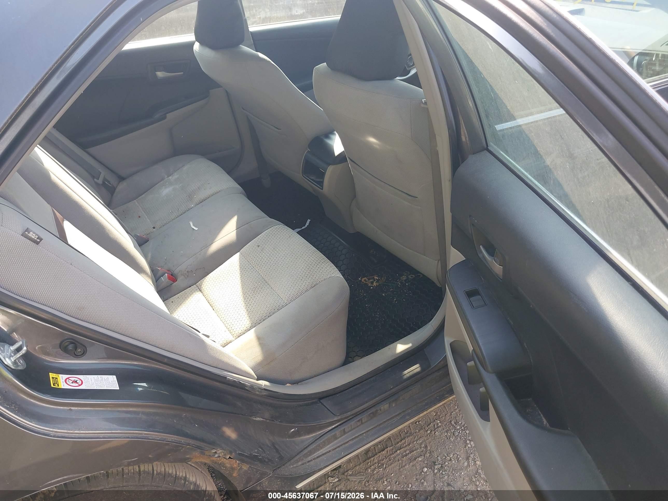 2012 Toyota Camry Le Gray vin: 4T1BF1FK5CU587262