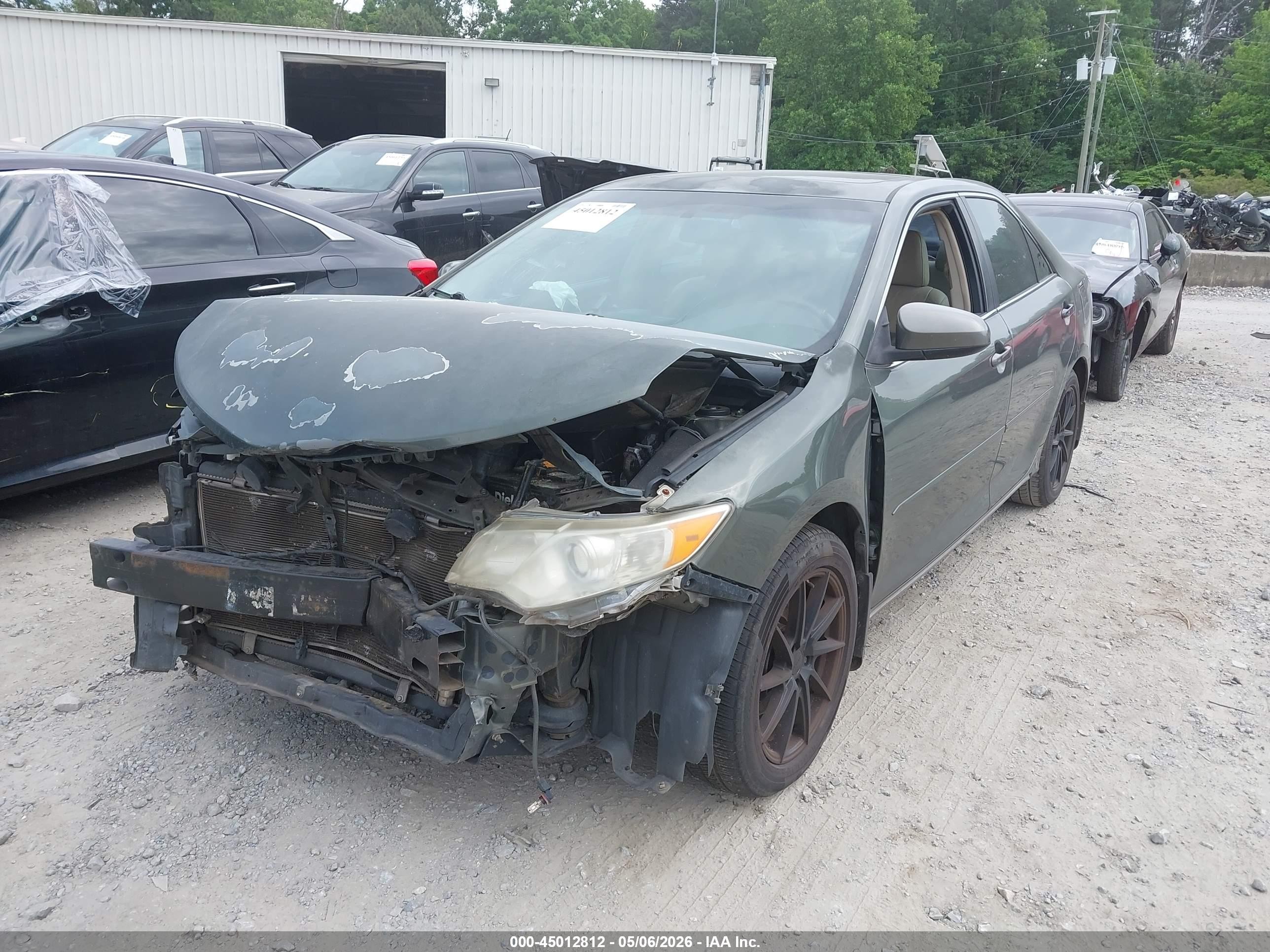 2012 Toyota Camry Xle Зеленый vin: 4T1BF1FK5CU595510