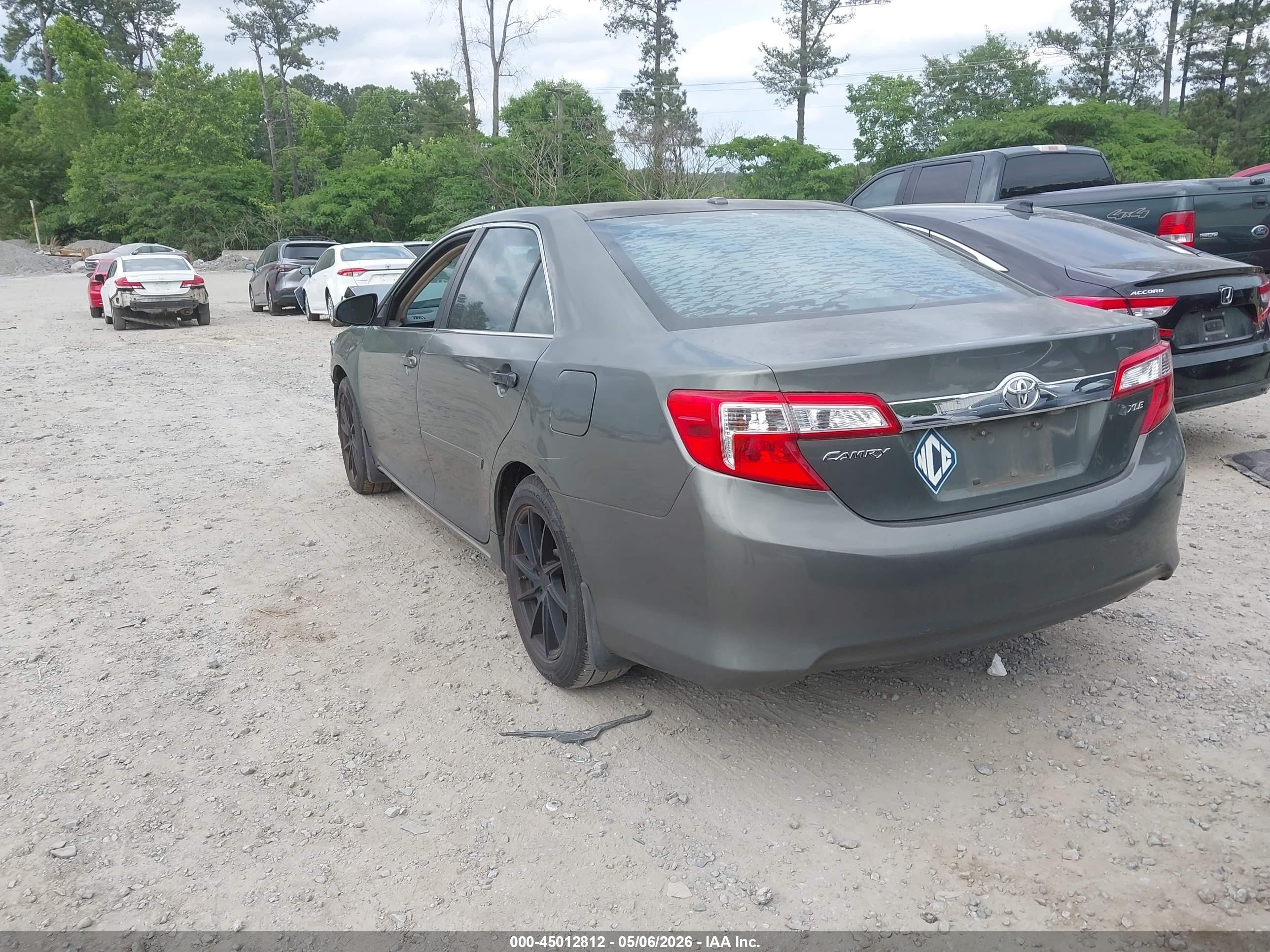 2012 Toyota Camry Xle Зеленый vin: 4T1BF1FK5CU595510