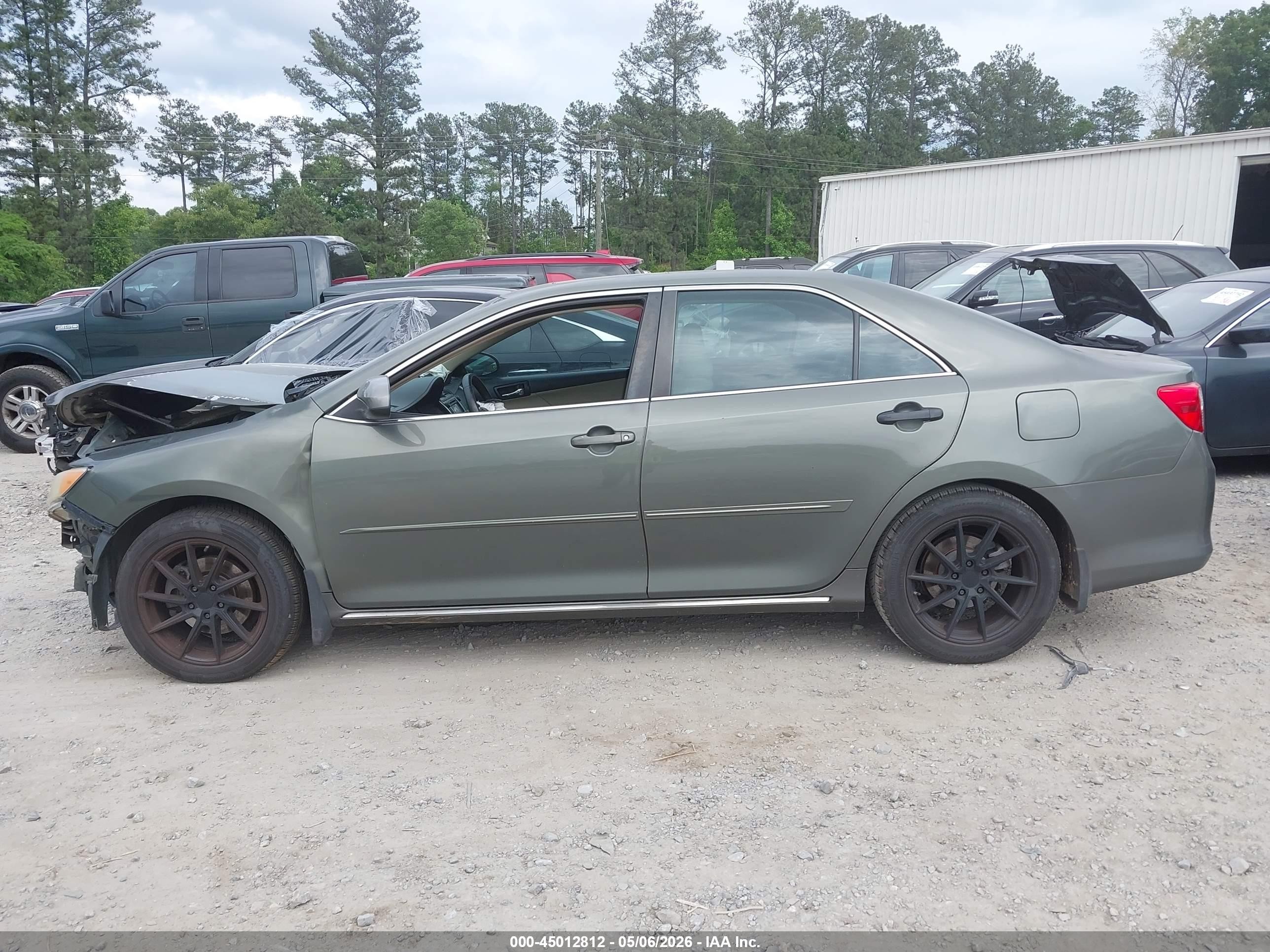 2012 Toyota Camry Xle Зеленый vin: 4T1BF1FK5CU595510