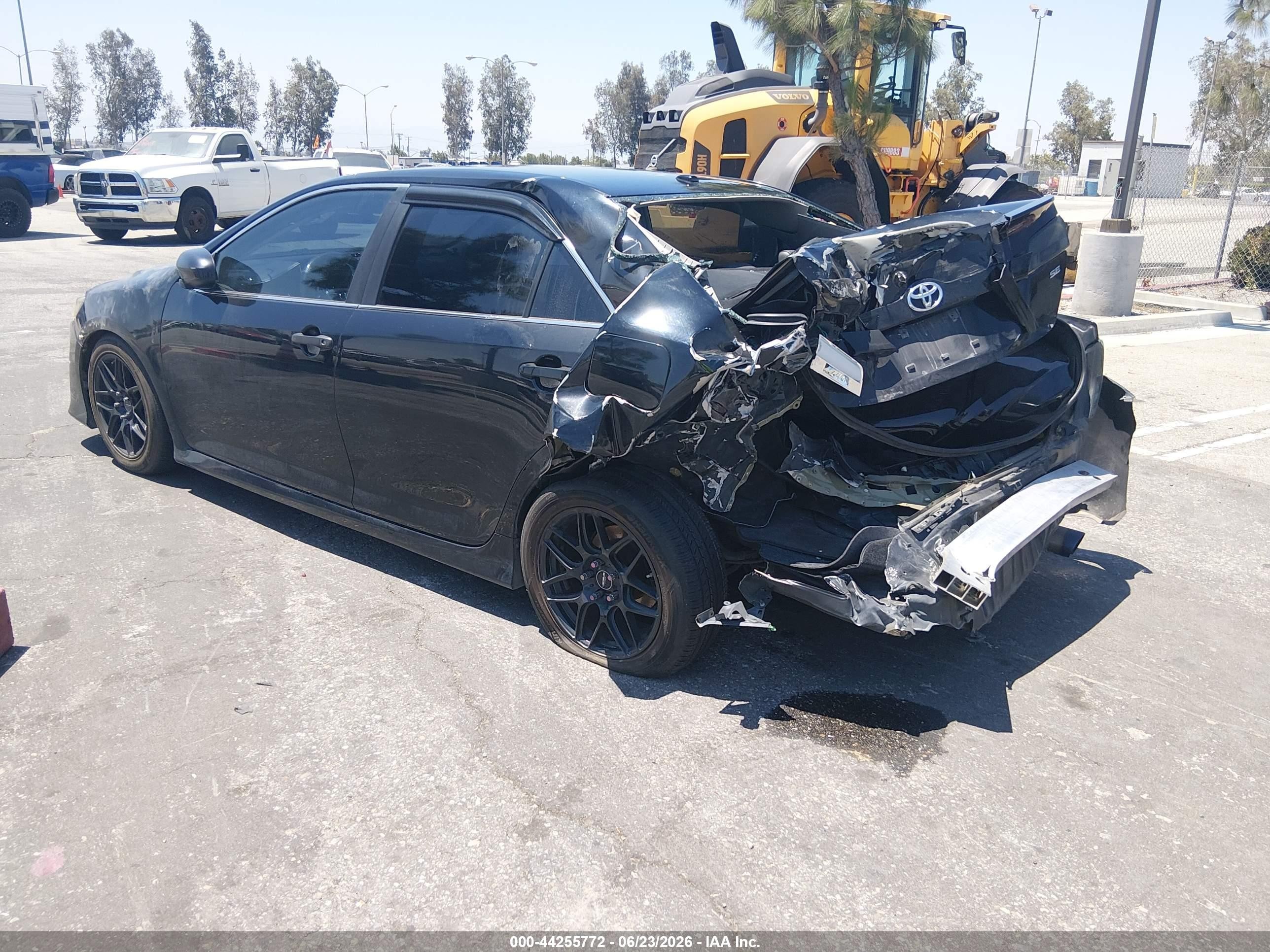 2012 Toyota Camry Se Black vin: 4T1BF1FK5CU604058
