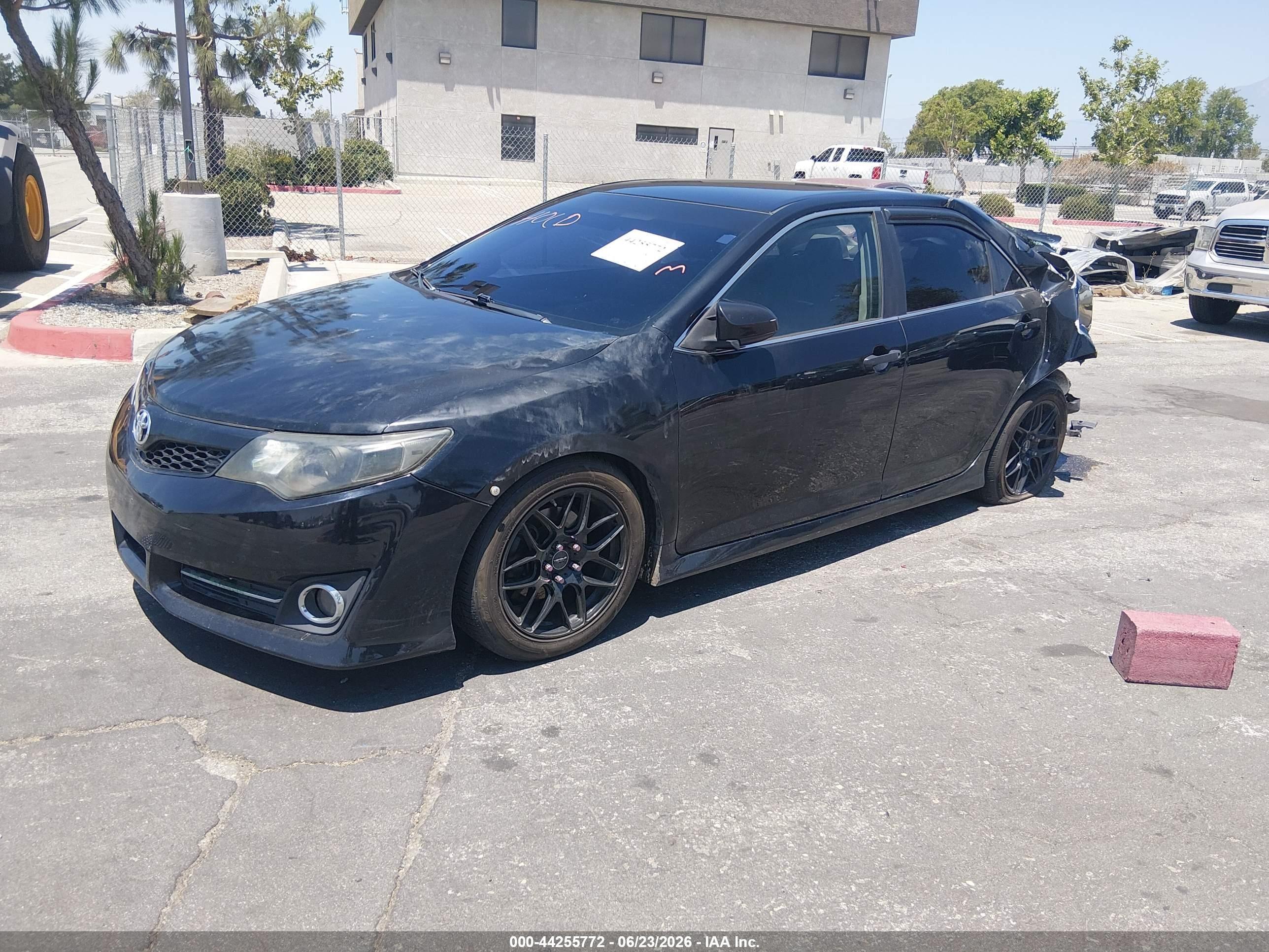 2012 Toyota Camry Se Black vin: 4T1BF1FK5CU604058