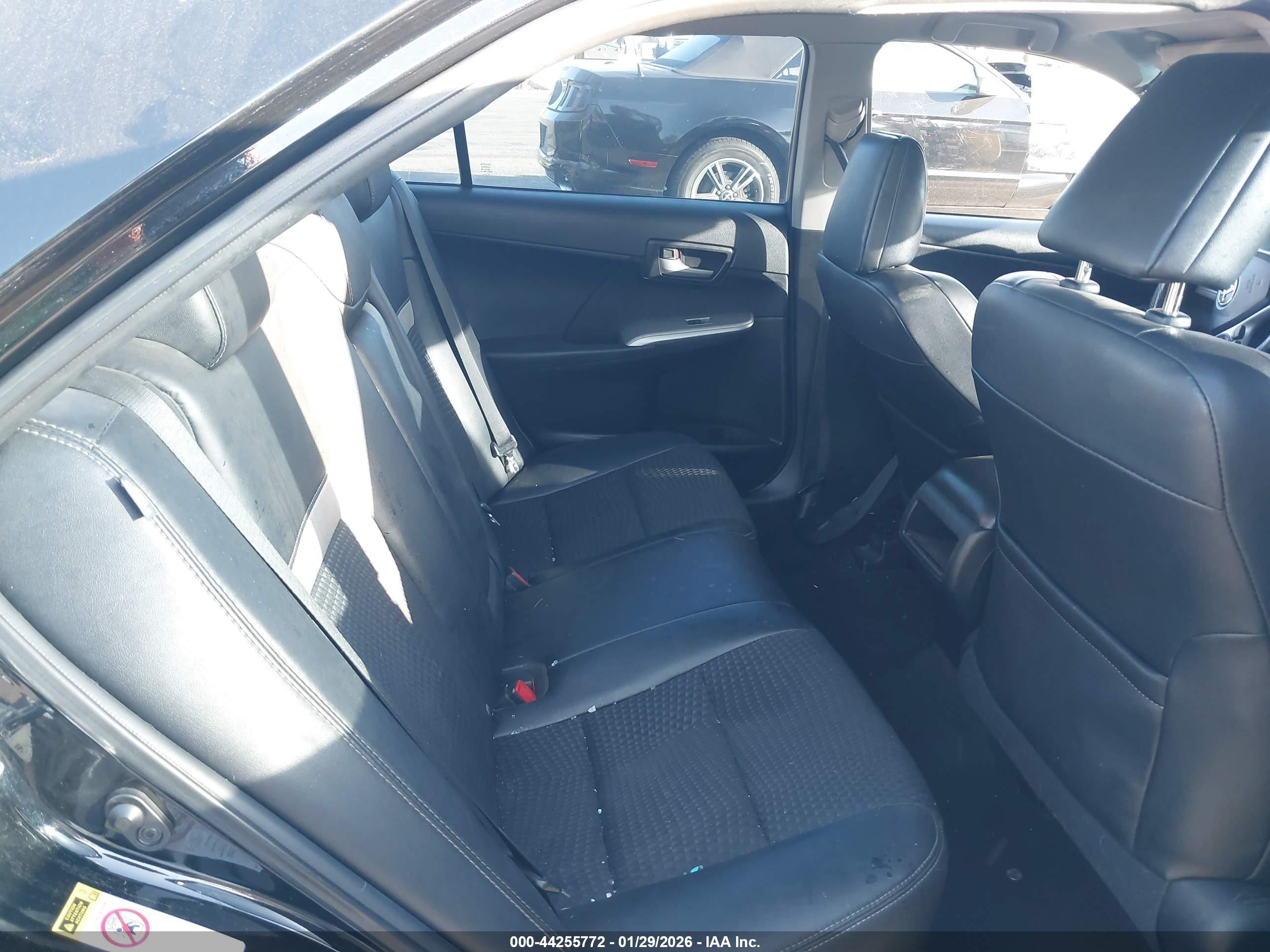 2012 Toyota Camry Se Black vin: 4T1BF1FK5CU604058