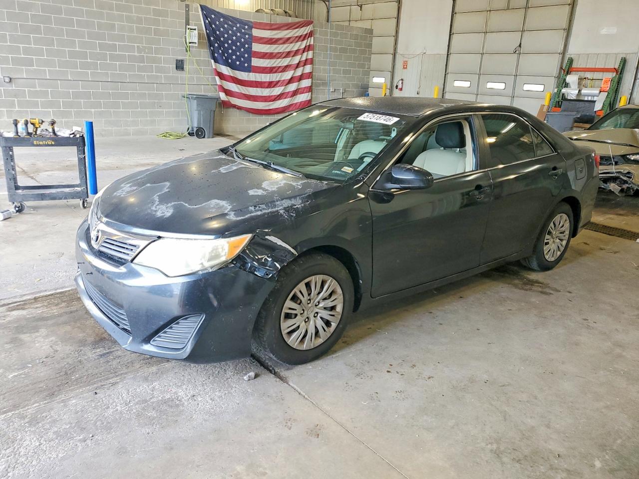 2012 Toyota Camry L Black vin: 4T1BF1FK5CU613990