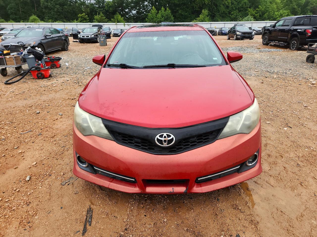 2012 Toyota Camry Se Red vin: 4T1BF1FK5CU620857