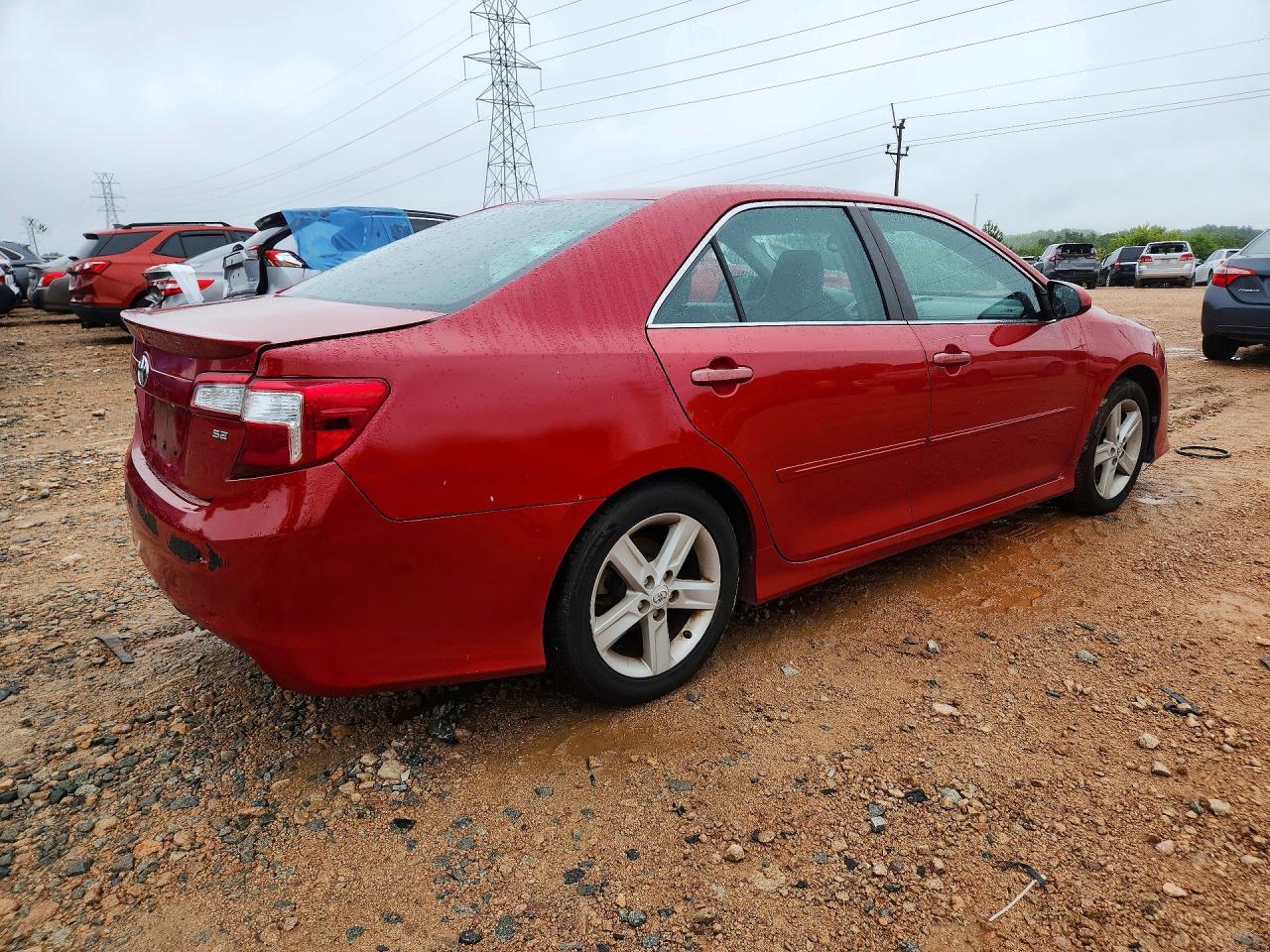 2012 Toyota Camry Se Red vin: 4T1BF1FK5CU620857