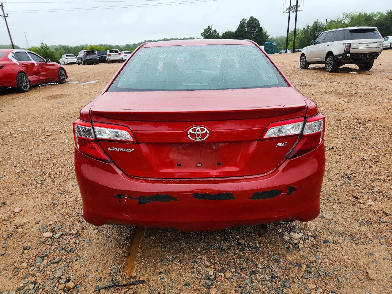 2012 Toyota Camry Se Red vin: 4T1BF1FK5CU620857