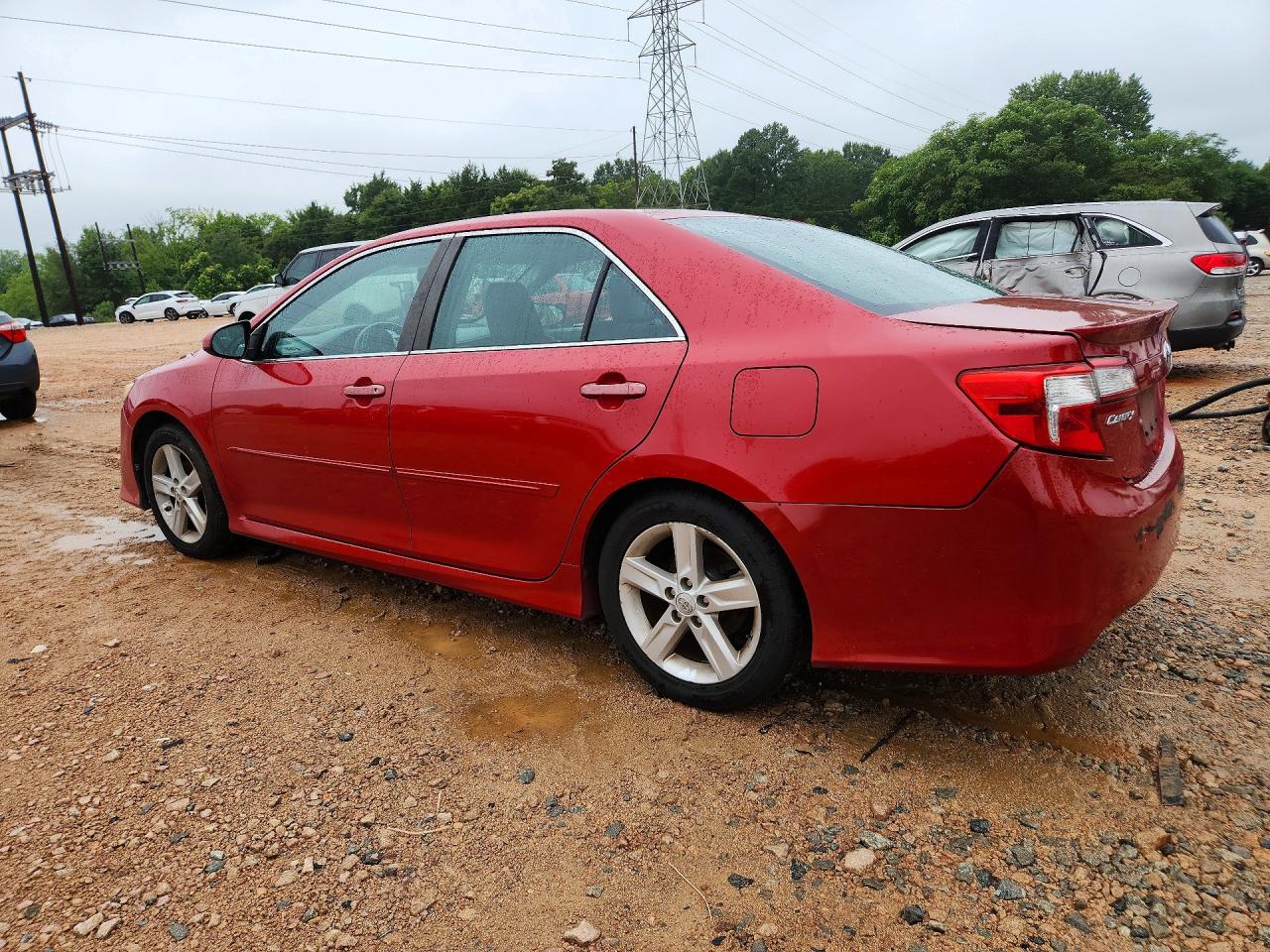 2012 Toyota Camry Se Red vin: 4T1BF1FK5CU620857