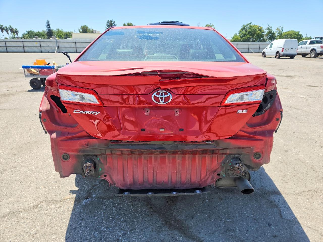 2012 Toyota Camry Se Red vin: 4T1BF1FK5CU622253