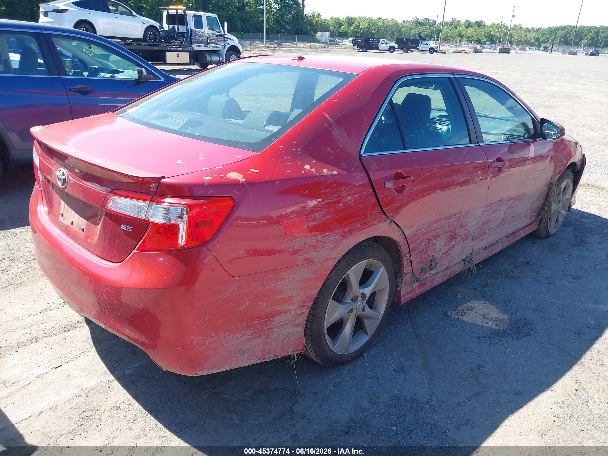 2012 Toyota Camry Se Limited Edition Красный vin: 4T1BF1FK5CU625038