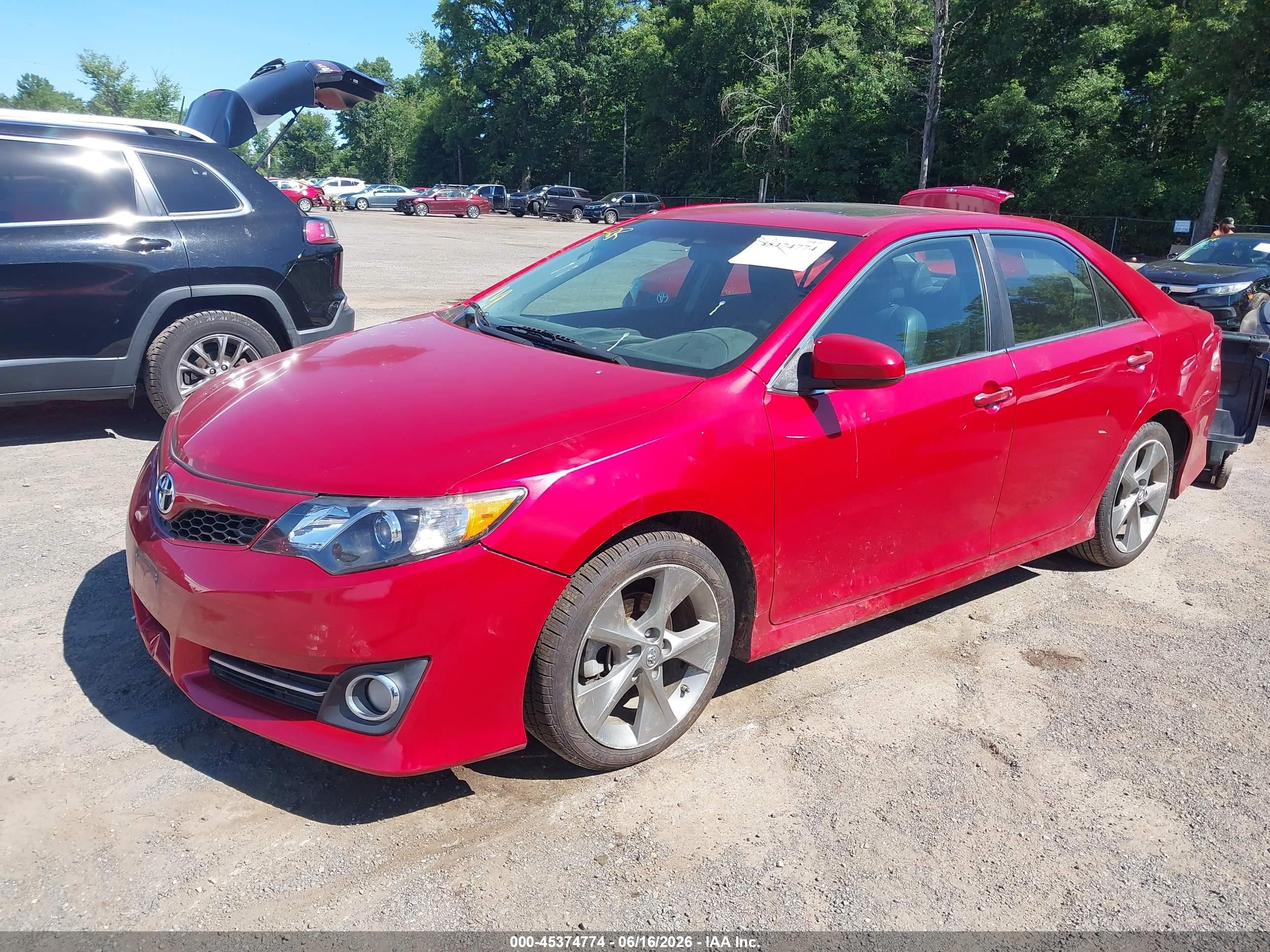 2012 Toyota Camry Se Limited Edition Красный vin: 4T1BF1FK5CU625038