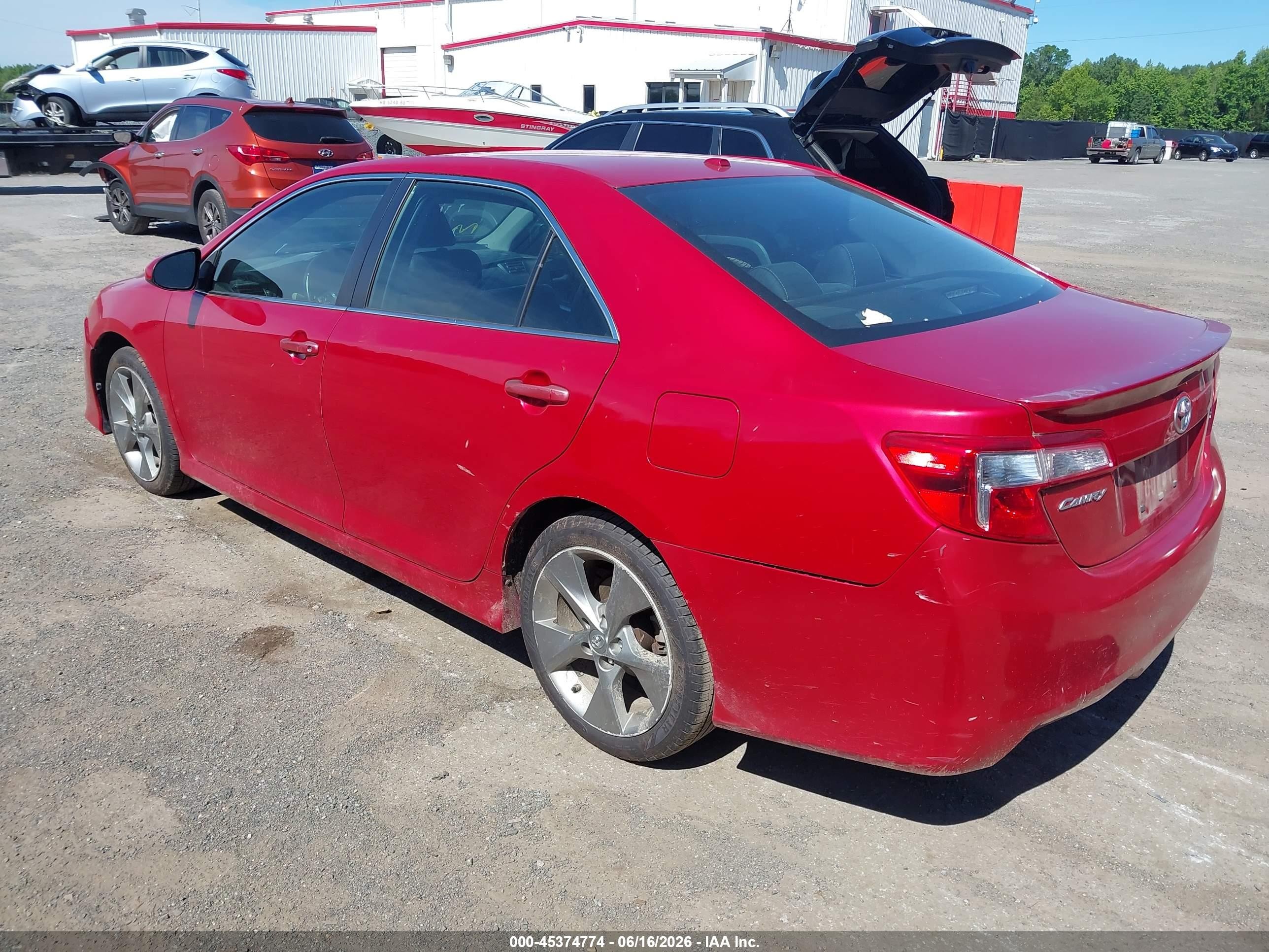 2012 Toyota Camry Se Limited Edition Красный vin: 4T1BF1FK5CU625038