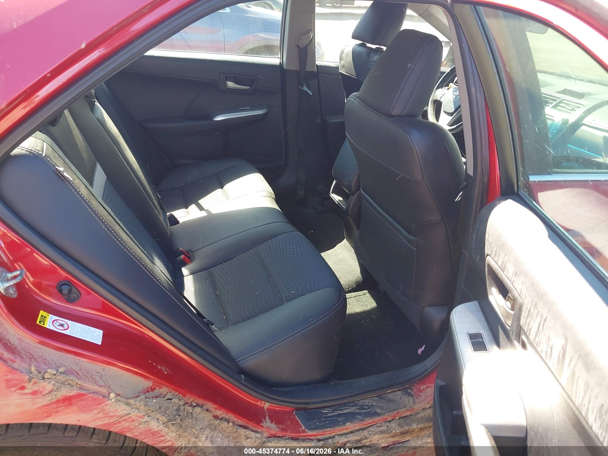 2012 Toyota Camry Se Limited Edition Красный vin: 4T1BF1FK5CU625038