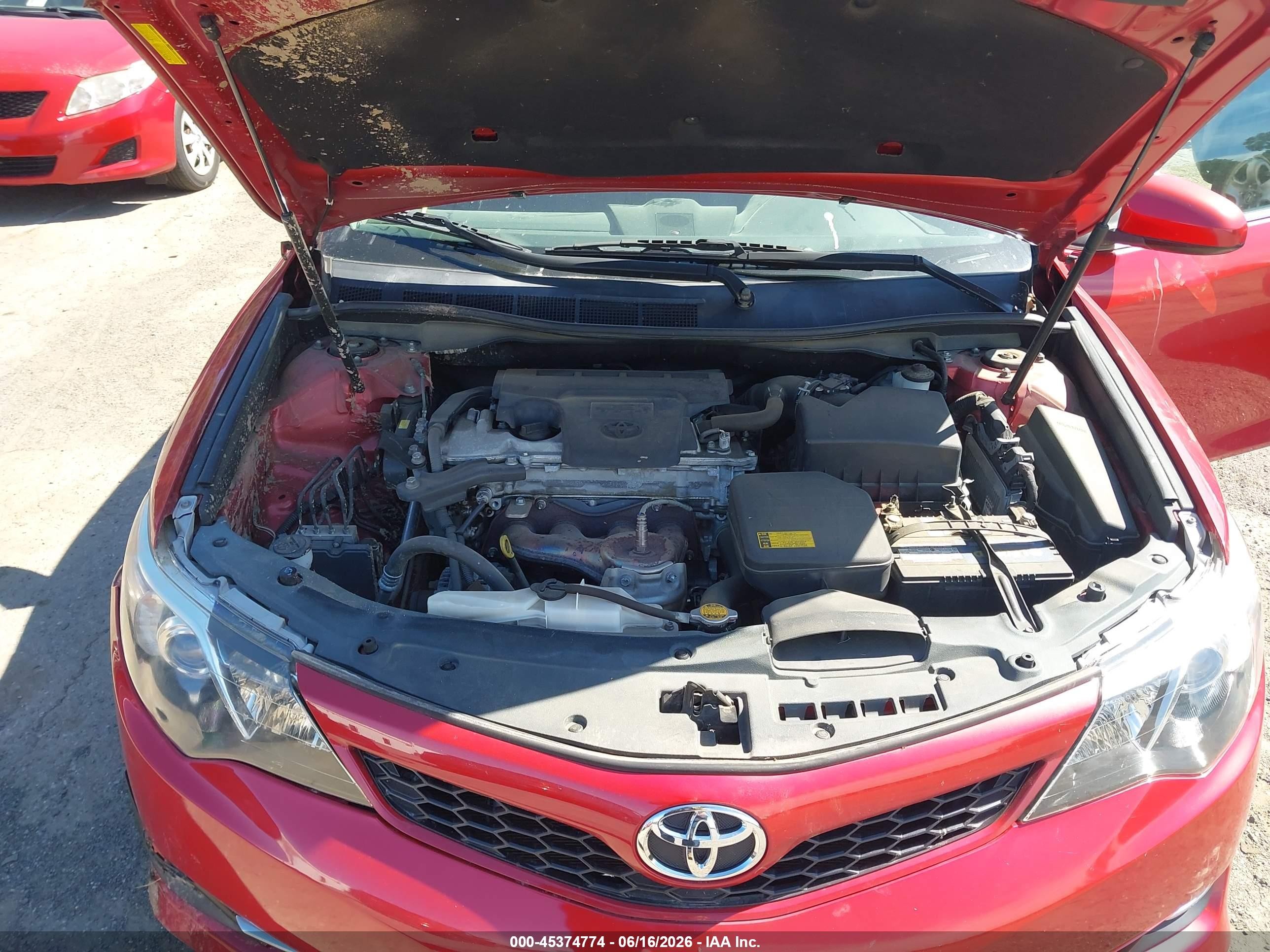 2012 Toyota Camry Se Limited Edition Красный vin: 4T1BF1FK5CU625038