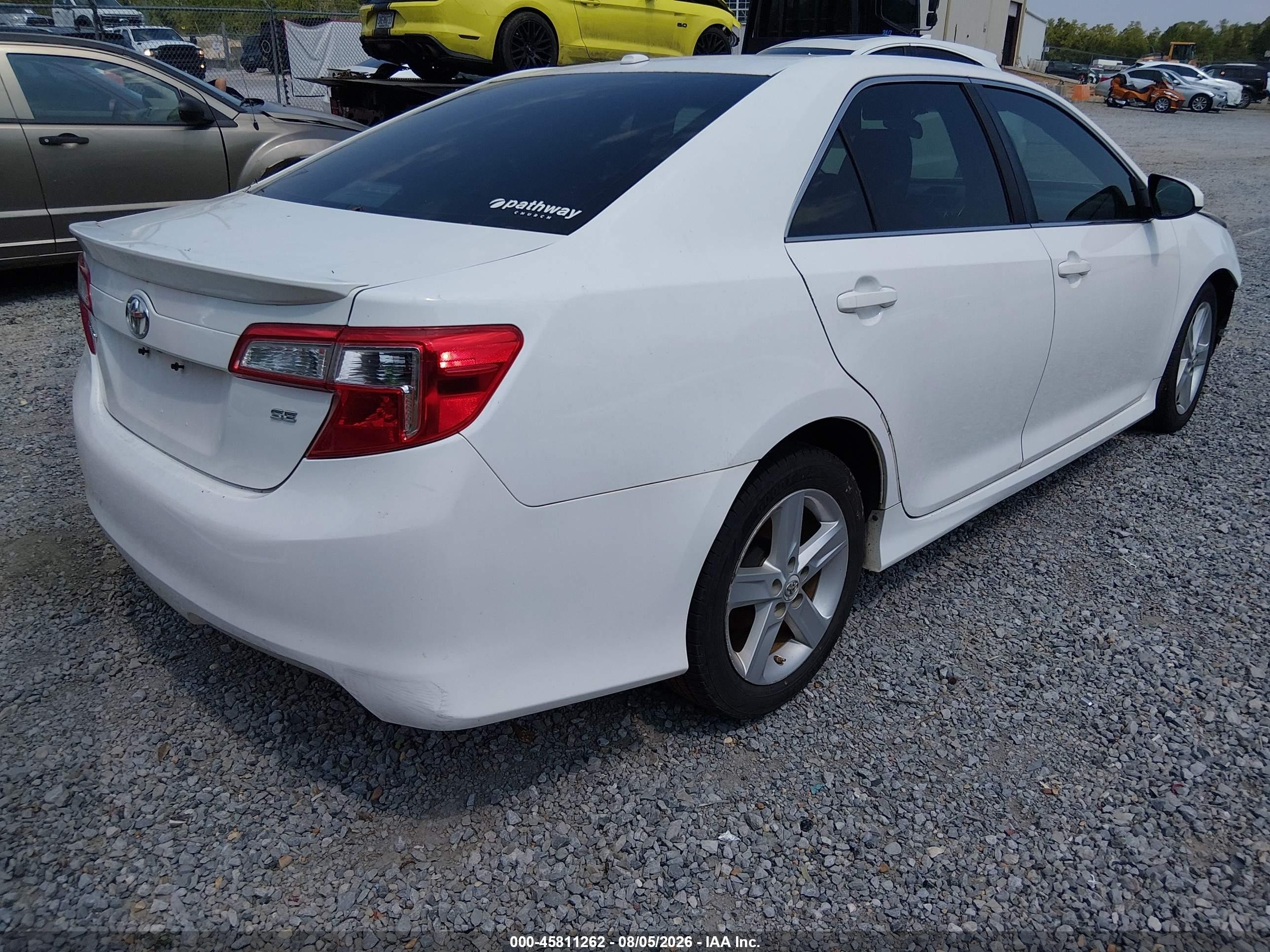2013 Toyota Camry Se White vin: 4T1BF1FK5DU209539