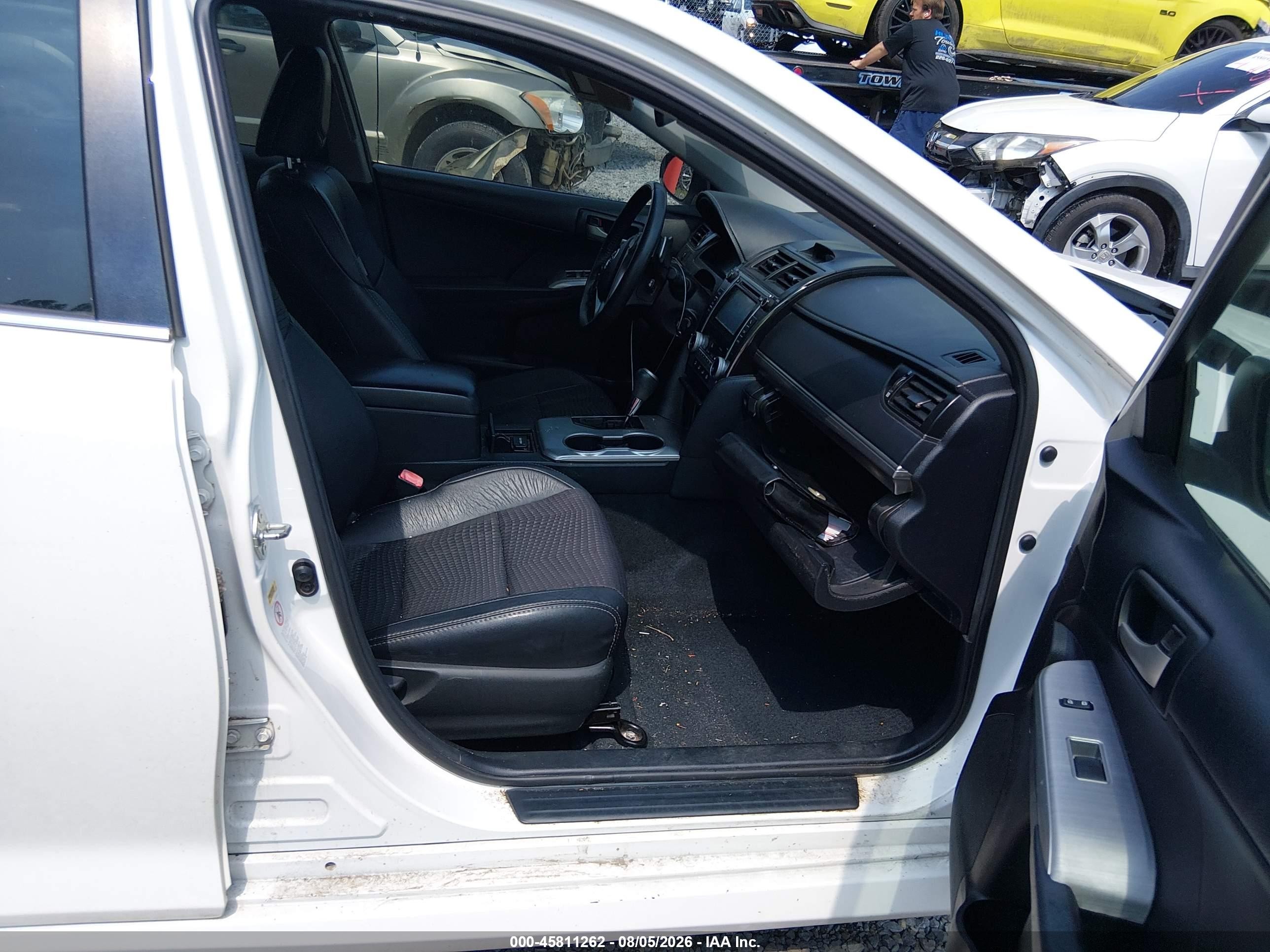 2013 Toyota Camry Se White vin: 4T1BF1FK5DU209539
