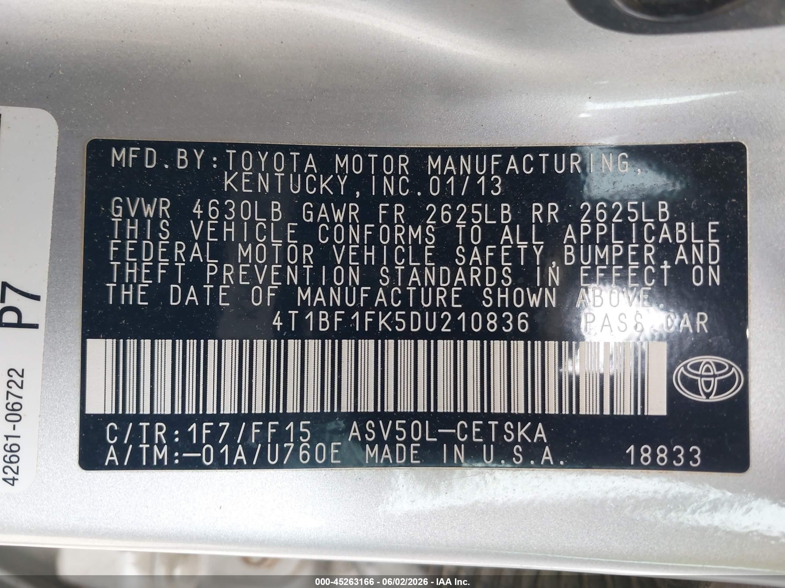 2013 Toyota Camry Se Silver vin: 4T1BF1FK5DU210836
