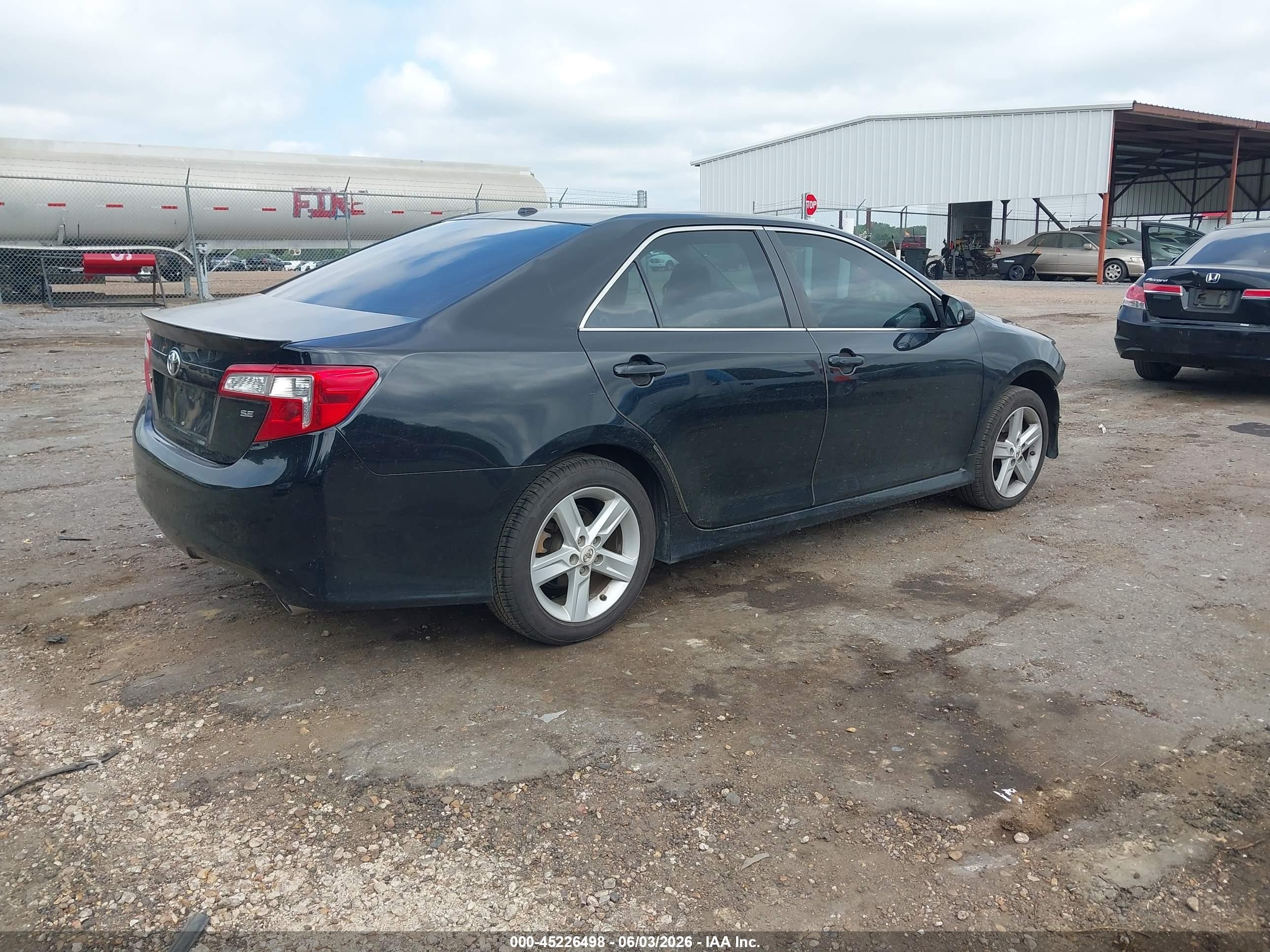 2013 Toyota Camry Se Black vin: 4T1BF1FK5DU216006