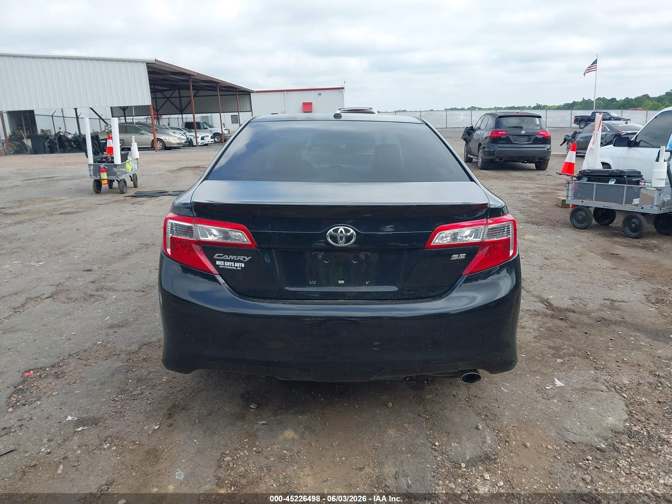 2013 Toyota Camry Se Black vin: 4T1BF1FK5DU216006