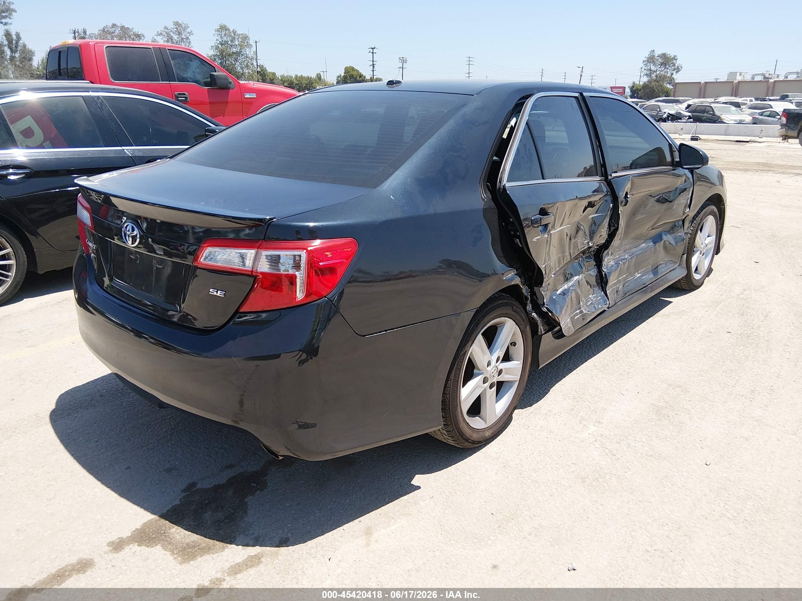 2013 Toyota Camry Se Dark Blue vin: 4T1BF1FK5DU237504
