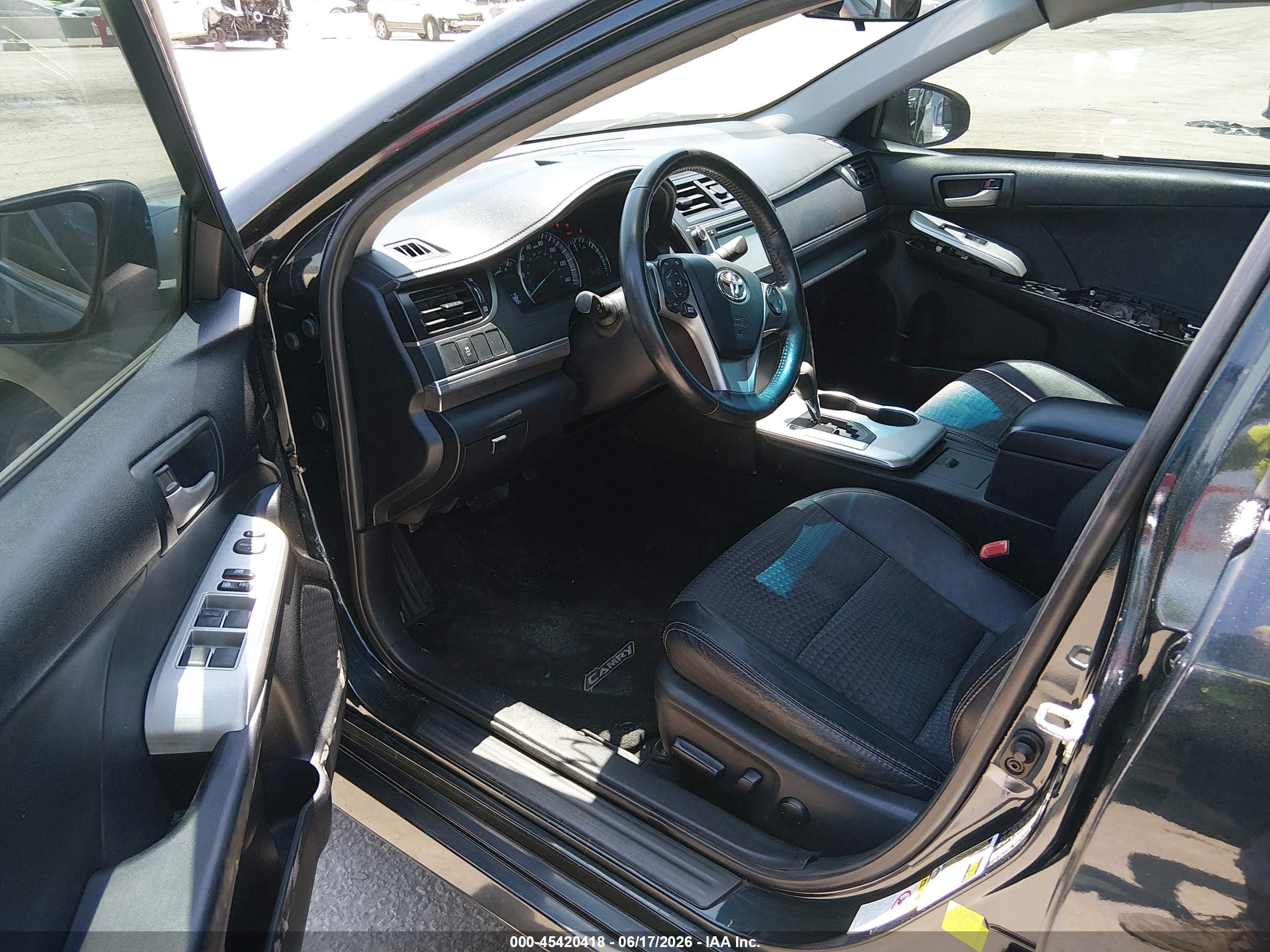 2013 Toyota Camry Se Dark Blue vin: 4T1BF1FK5DU237504